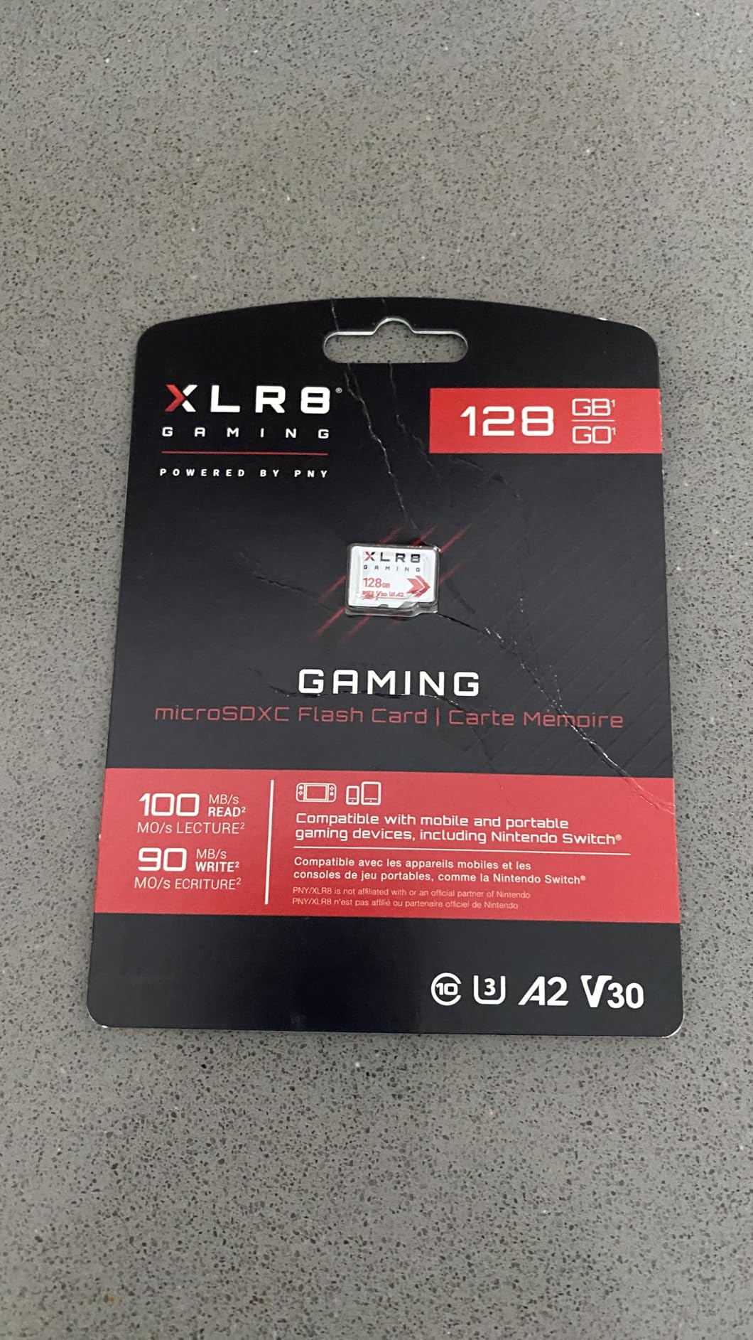 PNY 256GB XLR8 Gaming microSDXC Memory Card - 100MB/s, UHS-I, 4K UHD, Full HD, U3, V30, A2 - Micro SD for Portable Console Gaming on Nintendo-Switch, Steam Deck, Smartphones and Tablets Customer Review PNY 256GB XLR8 Gaming microSDXC Memory Card - 100MB/s, UHS-I, 4K UHD, Full HD, U3, V30, A2 - Micro SD for Portable Console Gaming on Nintendo-Switch, Steam Deck, Smartphones and Tablets - Customer Photo 2
