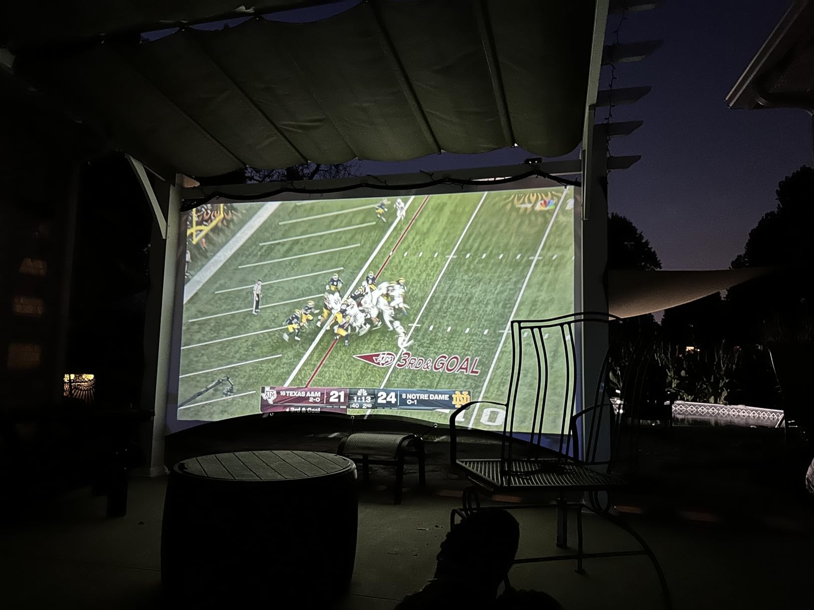 Projector with WiFi and Bluetooth, FUDONI Upgrade Projector Native 1080P 14000L 4K Supported, Portable Movie Outdoor Projector for Home Theater, Compatible w HDMI/USB/TV Stick/Laptop/iOS Android Phone - Customer Photo 2