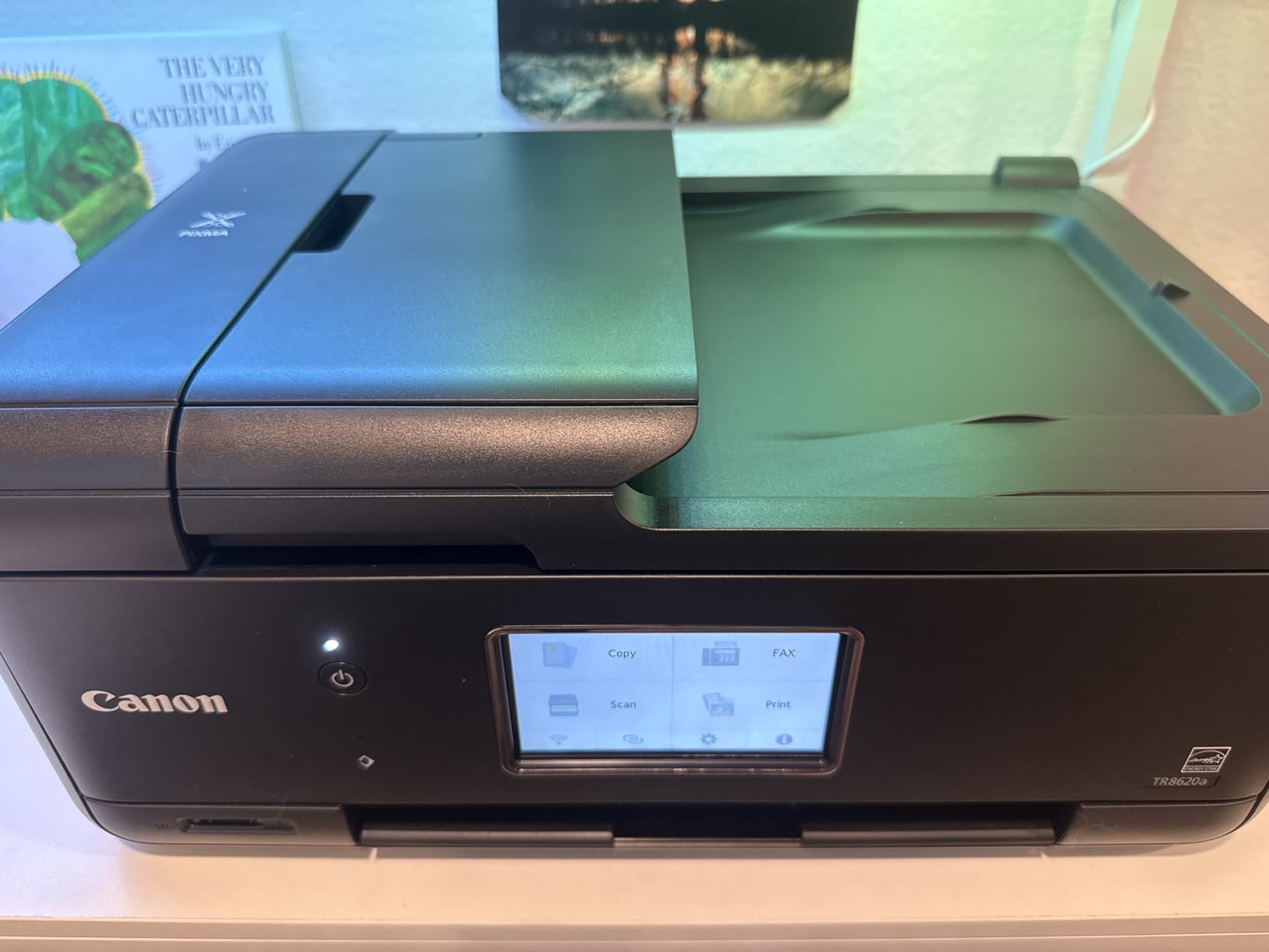 Canon PIXMA TR8620a - All-in-One Printer Home Office|Copier|Scanner|Fax|Auto Document Feeder | Photo, Document | Airprint (R), Android, Black, Works with Alexa - Customer Photo 5