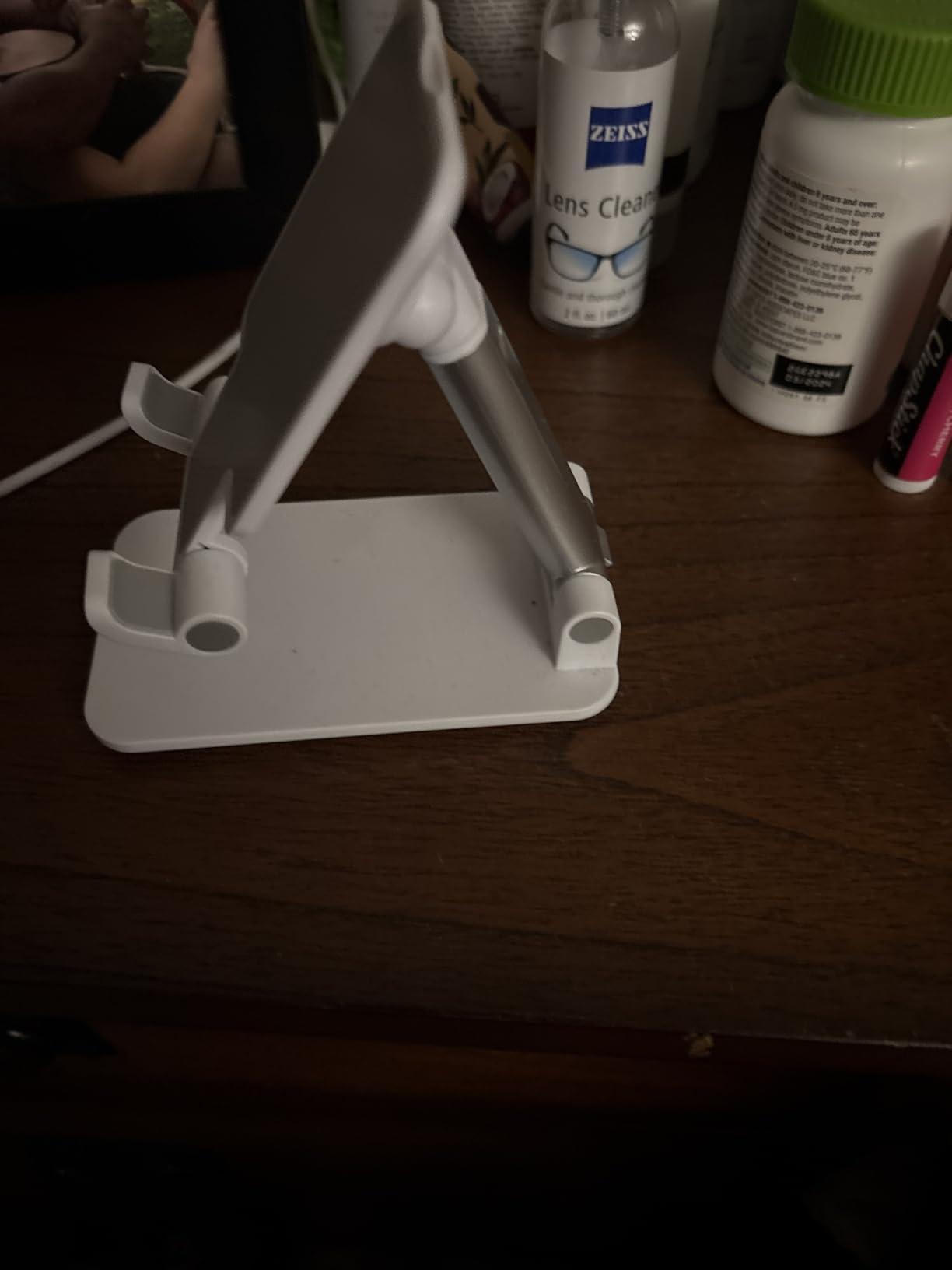 Phone Holder for Desk, MT-6 Cell Phone Stand for Desk Universal Cellphone Stand Holder Foldable & Height Adjustable Compatible Under 8