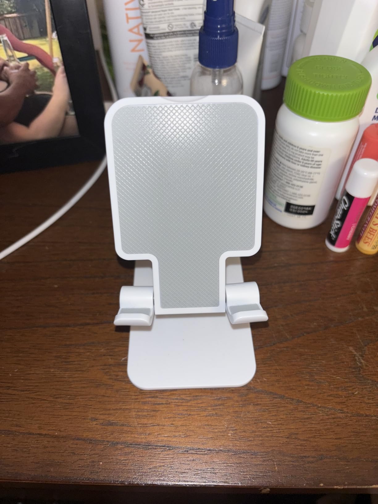 Phone Holder for Desk, MT-6 Cell Phone Stand for Desk Universal Cellphone Stand Holder Foldable & Height Adjustable Compatible Under 8