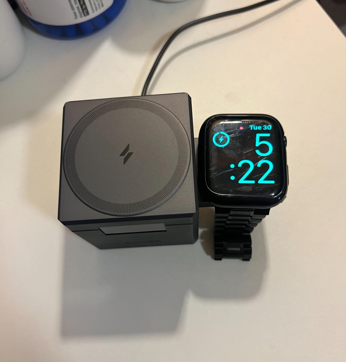 Anker MagSafe Charger Stand, iPhone 16 Wireless Charger, 3-in-1 Cube with MagSafe, 15W Foldable Fast Charging Stand, For iPhone 16/15/14/13, Apple Watch 1-8/Ultra, AirPods (30W USB-C Charger Included) - Customer Photo 2