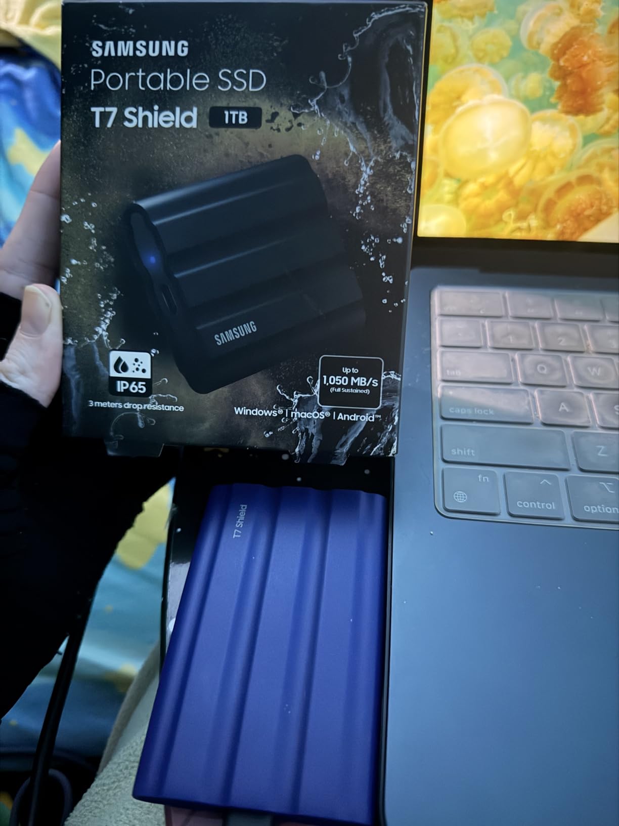 SAMSUNG T7 Shield 2TB, Portable SSD, up-to 1050MB/s, USB 3.2 Gen2, Rugged,IP65 Water & Dust Resistant, for Photographers, Content Creators and Gaming, Extenal Solid State Drive (MU-PE2T0S/AM), Black Customer Review SAMSUNG T7 Shield 2TB, Portable SSD, up-to 1050MB/s, USB 3.2 Gen2, Rugged,IP65 Water & Dust Resistant, for Photographers, Content Creators and Gaming, Extenal Solid State Drive (MU-PE2T0S/AM), Black - Customer Photo 4