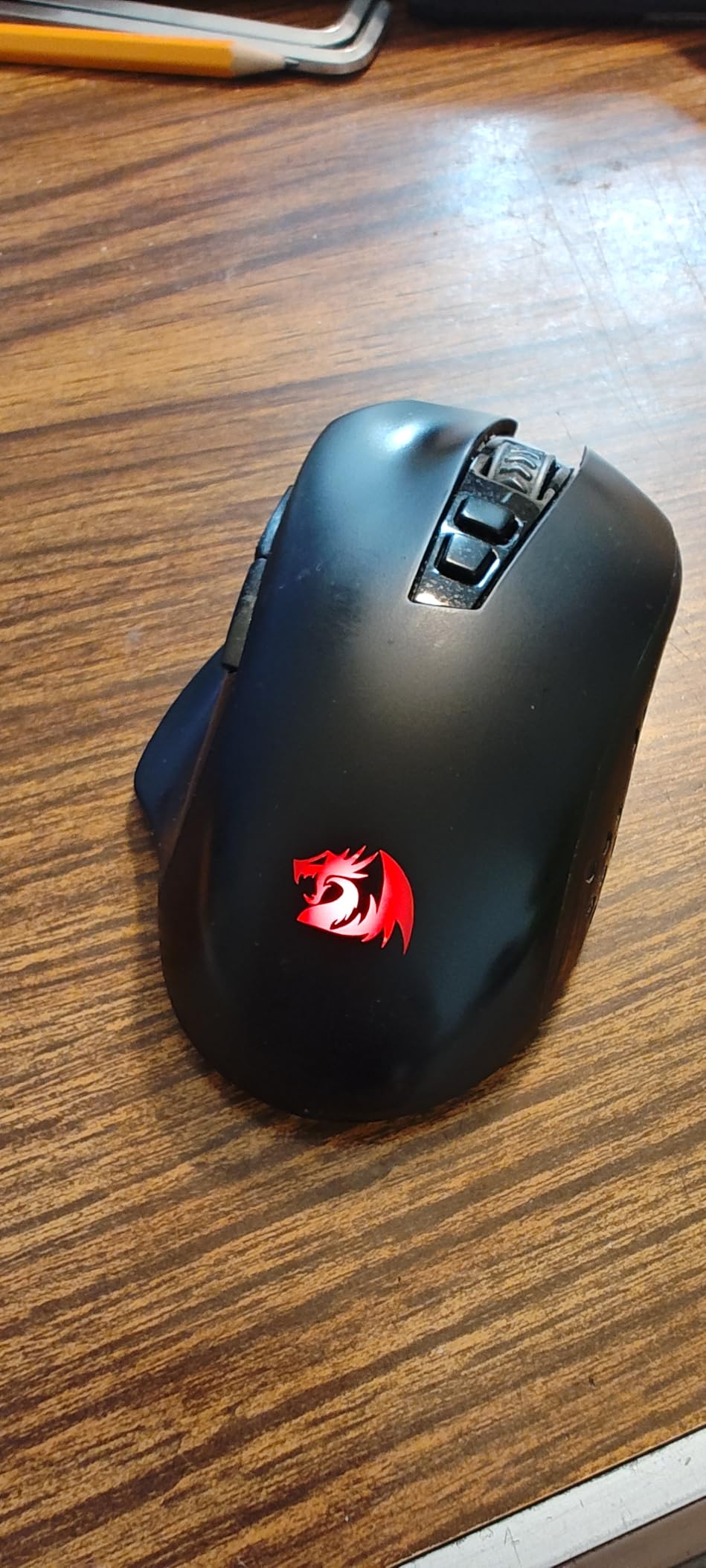 Redragon M656 Gainer Wireless Gaming Mouse, 4000 DPI 2.4Ghz Wireless Mouse w/ 5 DPI Levels, 7 Macro Buttons, Red LED Backlit & Pro Software/Drive Supported, for PC/Mac/Laptop customer photo 1