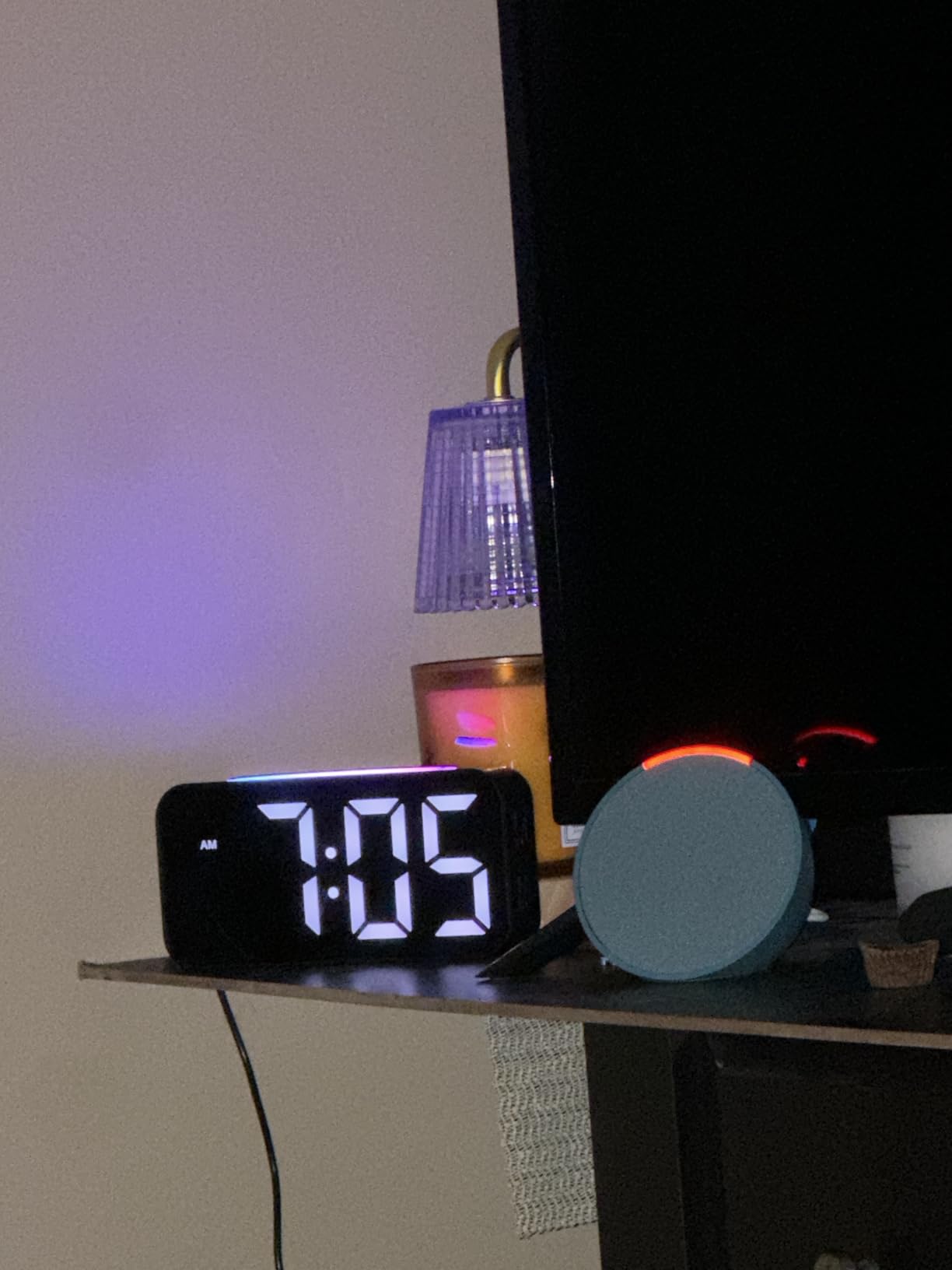 Amazon Echo Pop, Our smallest Alexa speaker, Fits in any room, Charcoal Customer Review Amazon Echo Pop, Our smallest Alexa speaker, Fits in any room, Charcoal - Customer Photo 1