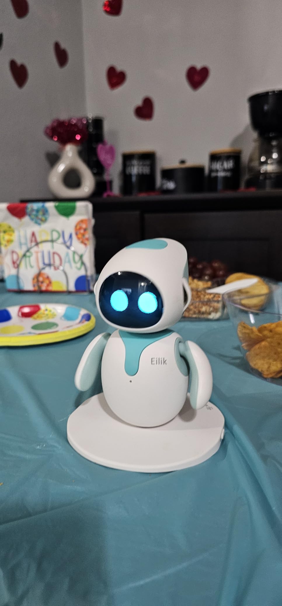 ENERGIZE LAB Eilik – Cute Robot Pets for Kids and Adults, Your Perfect Interactive Companion at Home or Workspace, Unique Gifts for Girls & Boys. - Customer Photo 2