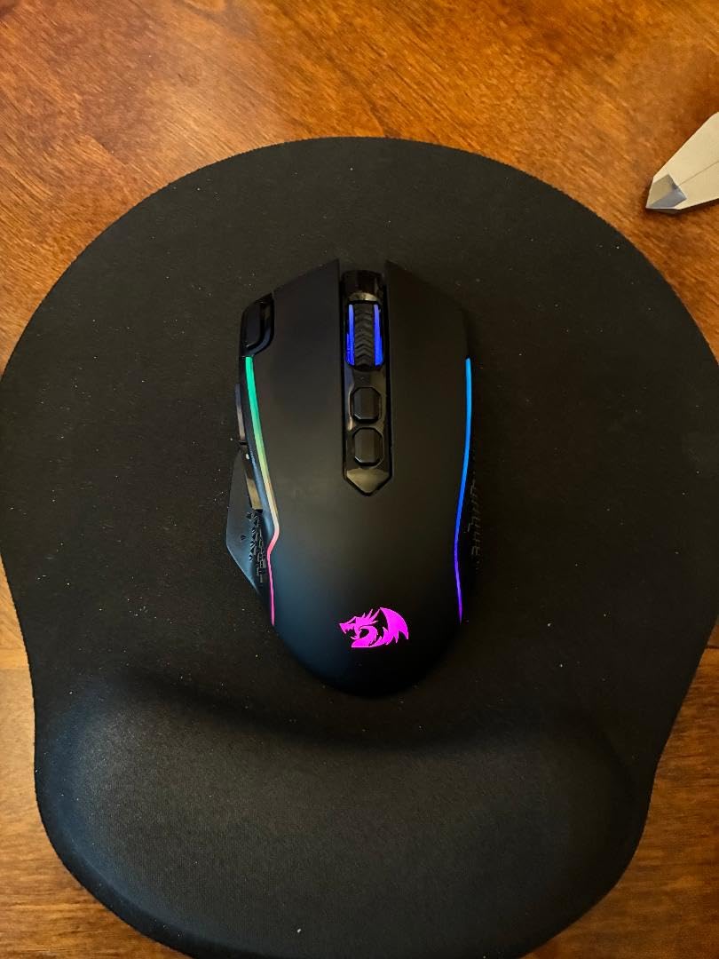 Redragon M810 Pro Wireless Gaming Mouse, 10000 DPI Wired/Wireless Gamer Mouse w/Rapid Fire Key, 8 Macro Buttons, 45-Hour Reliable Power Capacity and RGB Backlit for PC/Mac/Laptop Customer Review Redragon M810 Pro Wireless Gaming Mouse, 10000 DPI Wired/Wireless Gamer Mouse w/Rapid Fire Key, 8 Macro Buttons, 45-Hour Reliable Power Capacity and RGB Backlit for PC/Mac/Laptop - Customer Photo 1