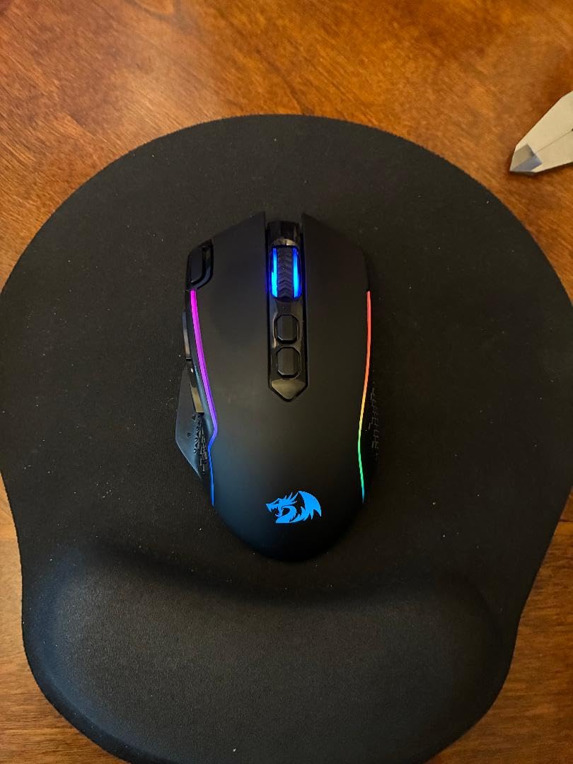 Redragon M810 Pro Wireless Gaming Mouse, 10000 DPI Wired/Wireless Gamer Mouse w/Rapid Fire Key, 8 Macro Buttons, 45-Hour Reliable Power Capacity and RGB Backlit for PC/Mac/Laptop Customer Review Redragon M810 Pro Wireless Gaming Mouse, 10000 DPI Wired/Wireless Gamer Mouse w/Rapid Fire Key, 8 Macro Buttons, 45-Hour Reliable Power Capacity and RGB Backlit for PC/Mac/Laptop - Customer Photo 2