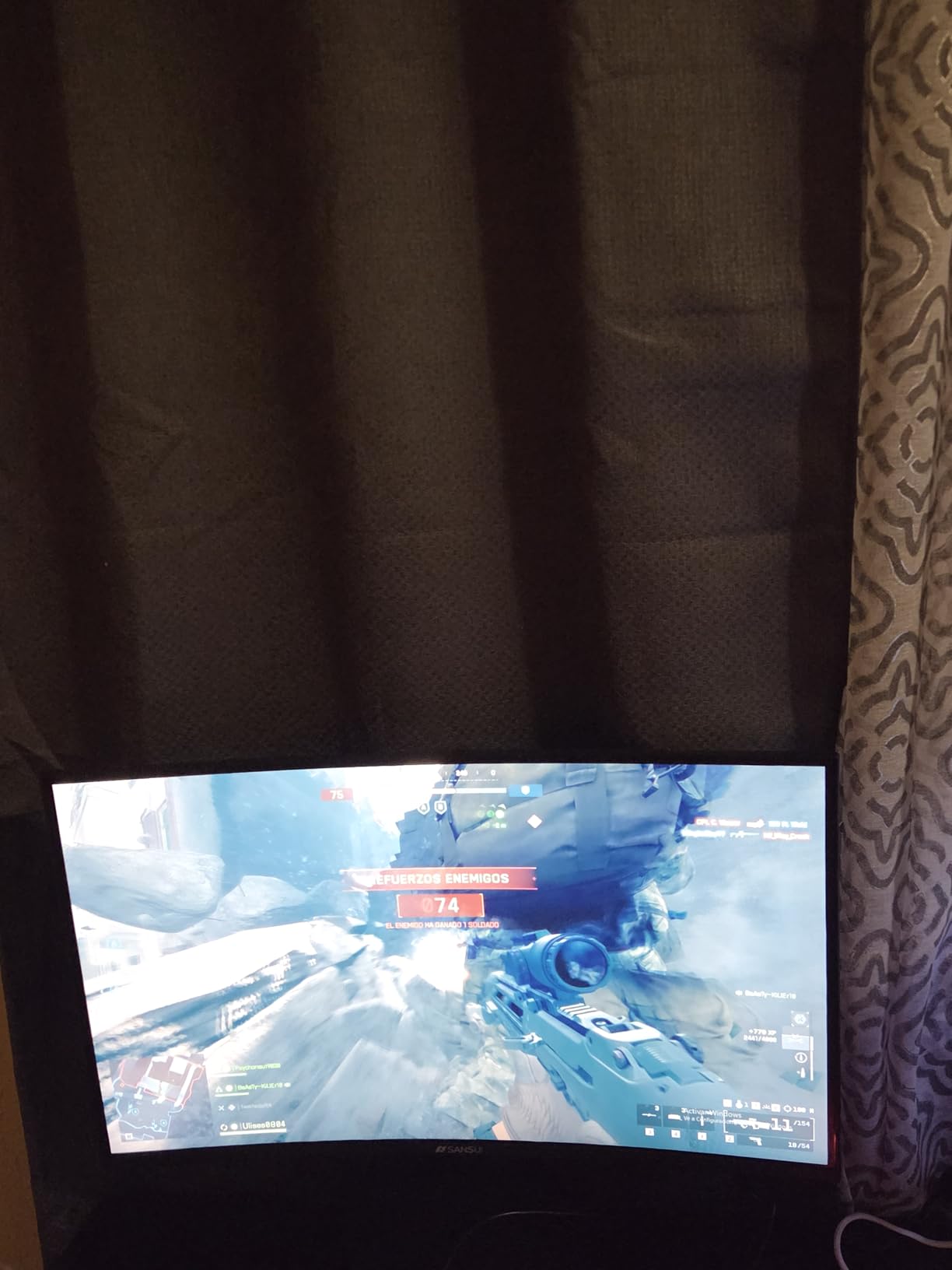 SANSUI Monitor 24 Inch 100Hz PC Monitor, HDMI VGA Ports VESA Mount, FHD Computer Monitor Ultra-Slim Ergonomic Tilt Eye Care for Home Office (ES-24F2, HDMI Cable Included) - Customer Photo 1
