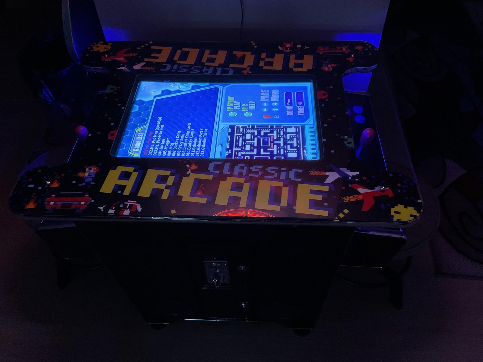 Full Size Commercial Grade Cocktail Arcade Machine 2 Player Retro 412 Games 22