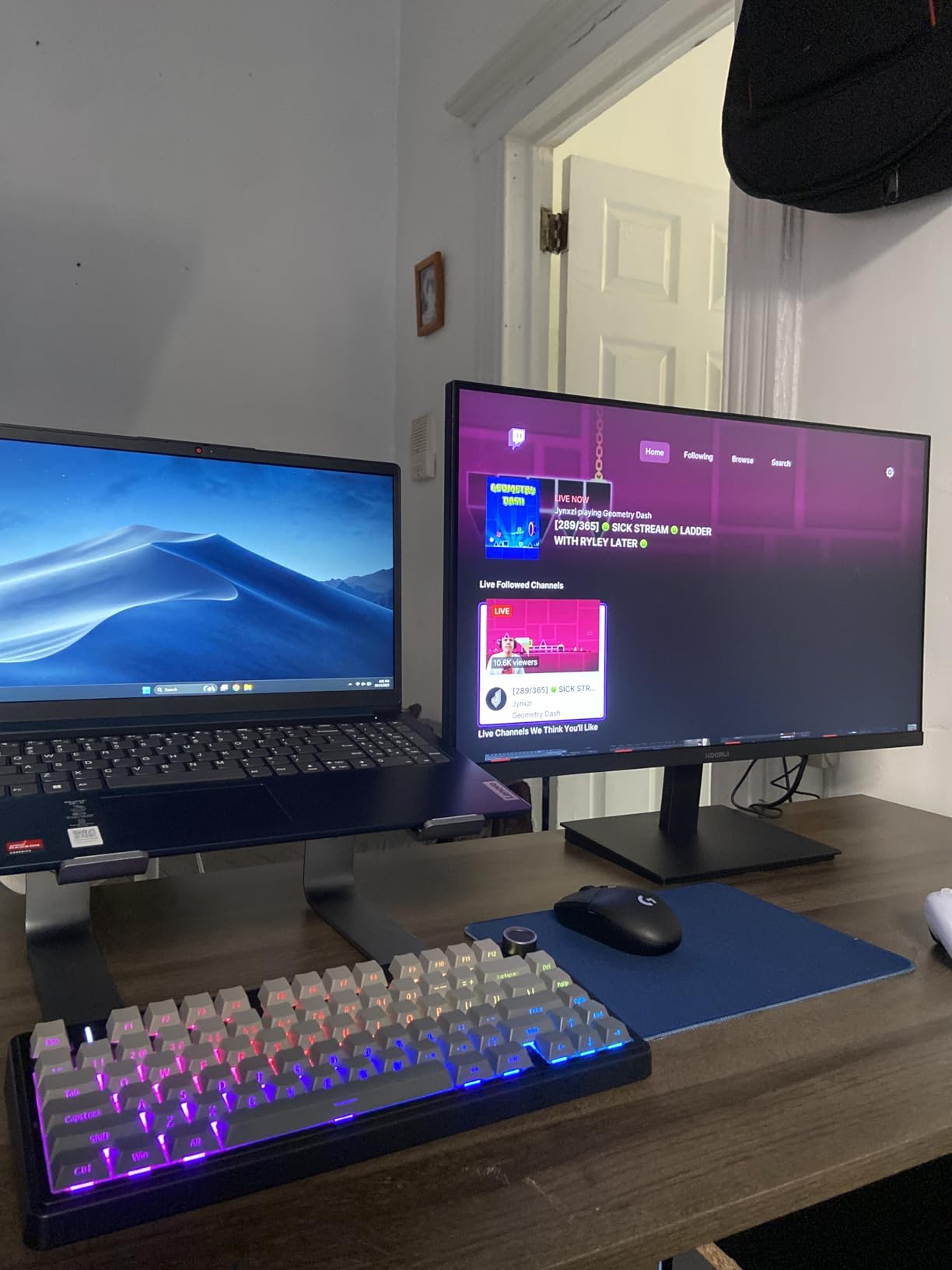 KOORUI 27 Inch Monitor, Full HD 1080P 100Hz Computer Monitor, IPS Display, HDMI, VGA, 4ms Response Time, 100 x 100 mm VESA Mountable, Frameless, Ergonomic Tilt, Black - Customer Photo 1