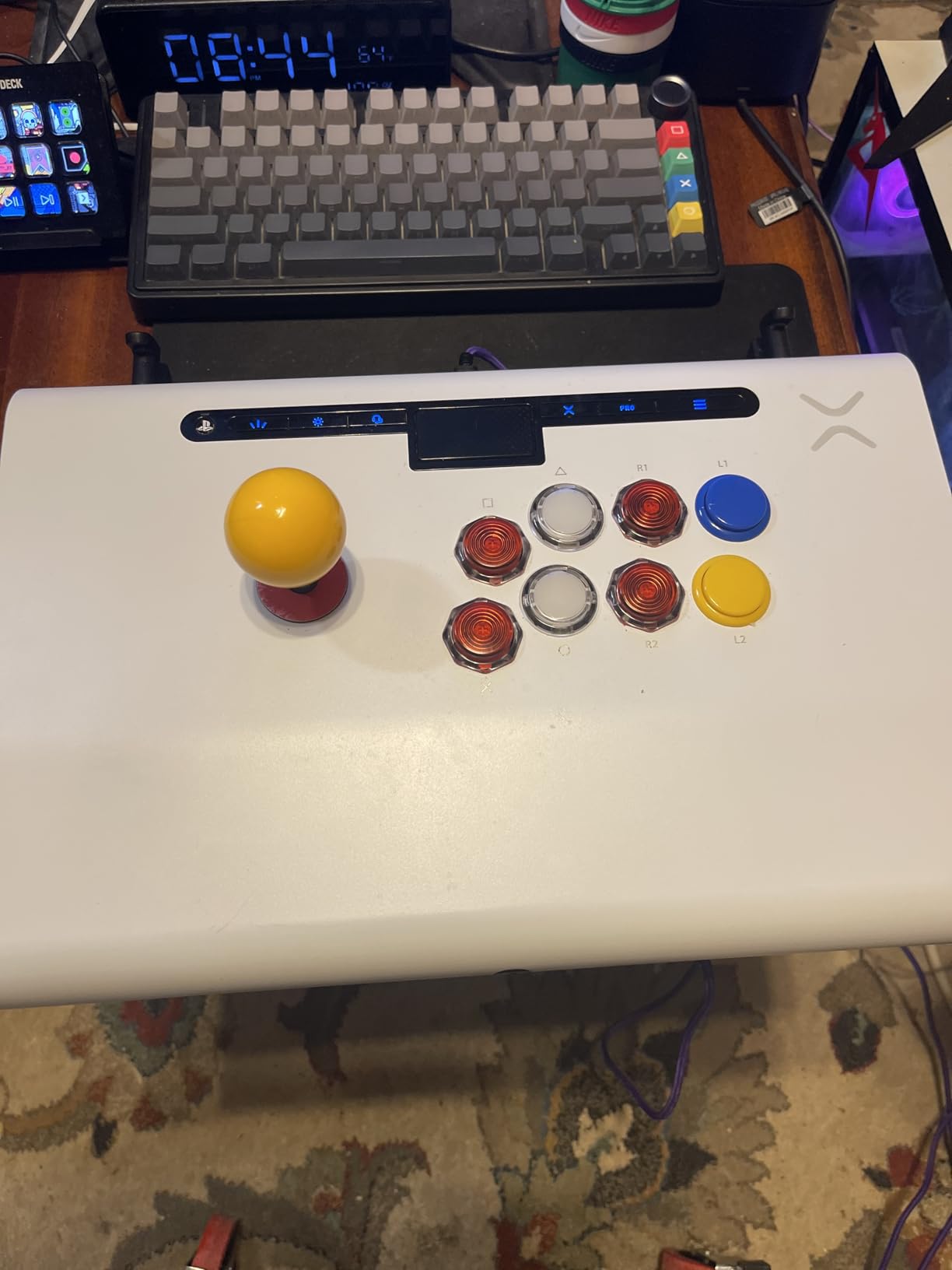 Victrix Pro FS ESports Playstation Fight Stick for PS4, PS5, PC, Durable Aluminum, Sanwa Denshi Buttons, Ergonomic Wrist Slope, Detachable Joystick, Tournament Grade for Fighting Games (Purple) Customer Review Victrix Pro FS ESports Playstation Fight Stick for PS4, PS5, PC, Durable Aluminum, Sanwa Denshi Buttons, Ergonomic Wrist Slope, Detachable Joystick, Tournament Grade for Fighting Games (Purple) - Customer Photo 2
