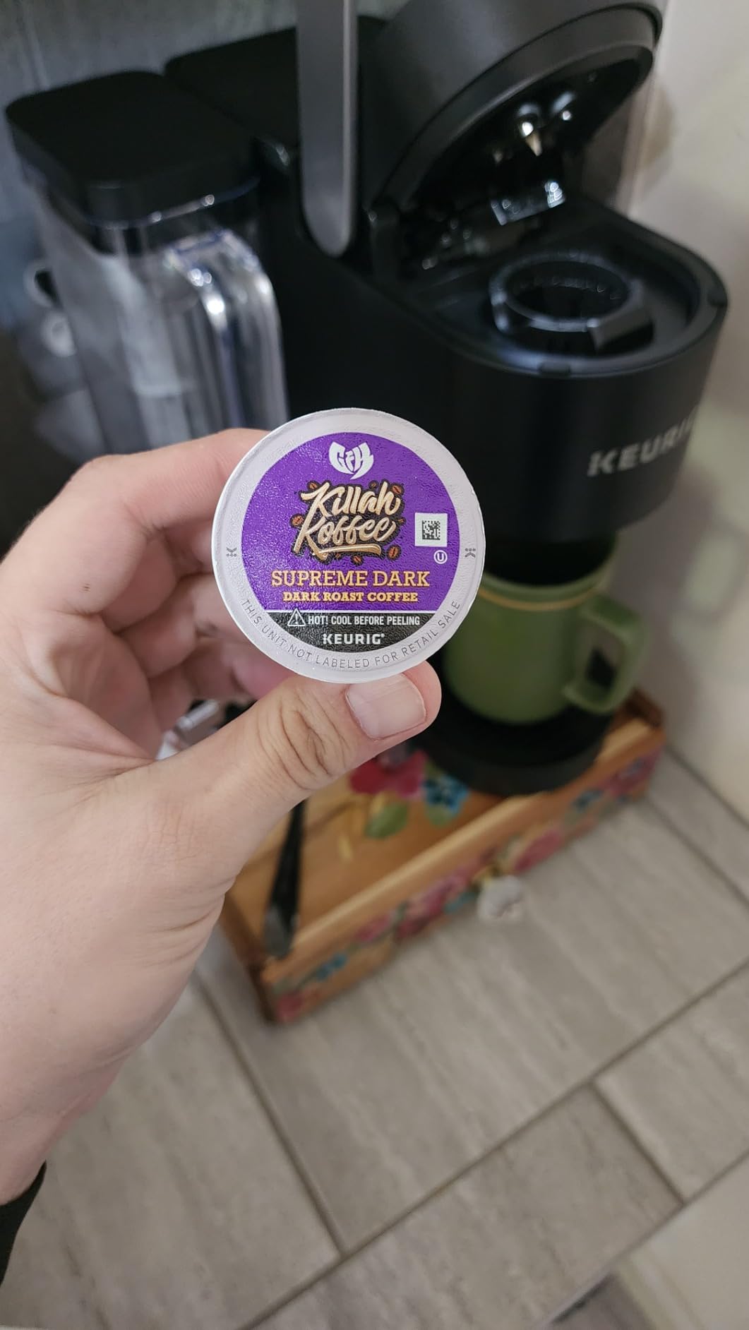 Keurig K-Supreme SMART Single Serve Coffee Maker With Wifi Compatibility, 4 Brew Sizes, And 66oz Removable Reservoir, Compatible with Alexa, Gray - Customer Photo 4