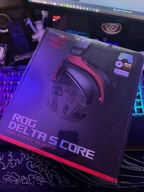 ASUS ROG Delta S Core Wired 3.5mm Gaming Headset with Mic – 40mm Essence Drivers, Virtual 7.1 Surround Sound, Discord-Certified Boom Mic, Lightweight, for PC, PS5, PS4, Xbox, Switch, Mobile - Black Customer Review ASUS ROG Delta S Core Wired 3.5mm Gaming Headset with Mic – 40mm Essence Drivers, Virtual 7.1 Surround Sound, Discord-Certified Boom Mic, Lightweight, for PC, PS5, PS4, Xbox, Switch, Mobile - Black - Customer Photo 1