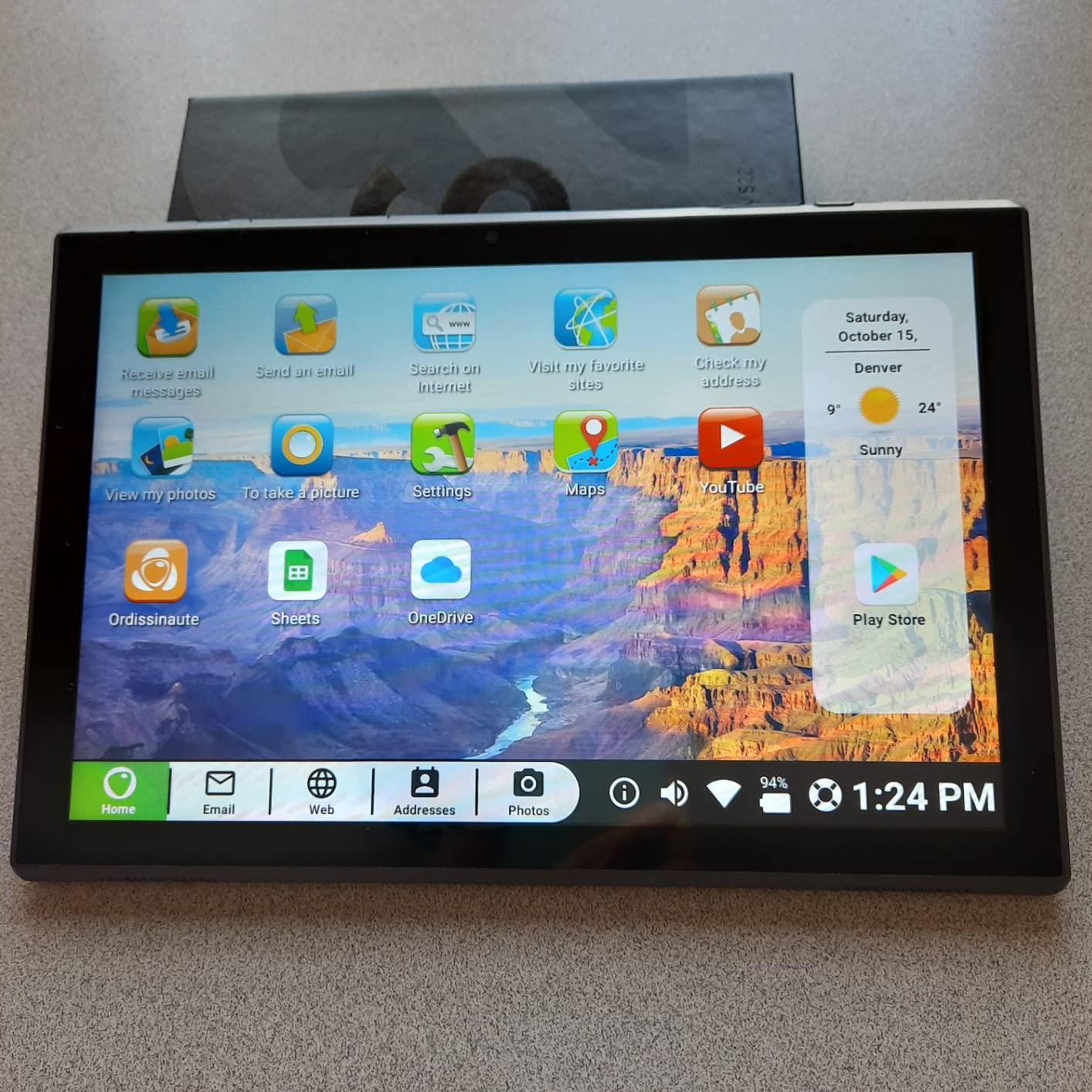 Pix Star Touch Easy to Use Tablet for Seniors, Touch Screen & Simple Interface - WiFi - 10.1 Inches, 2 Cameras - Ideal for Video Calls, Web Search, Photos, Highly Giftable - Customer Photo 1