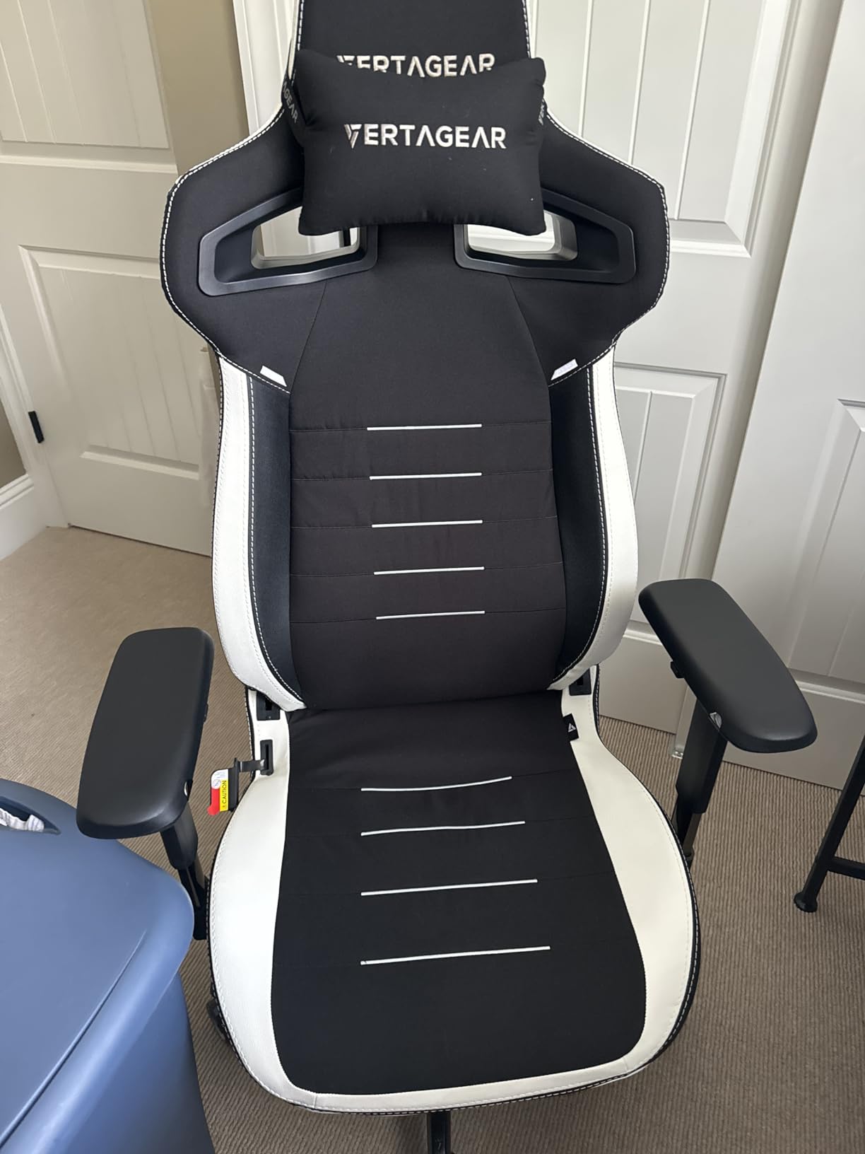 VERTAGEAR PL4800 Ergonomic Big & Tall Gaming Chair Featuring ContourMax Lumbar & VertaAir Seat Systems - RGB LED Kits Upgradeable - Burgundy Red - Customer Photo 1