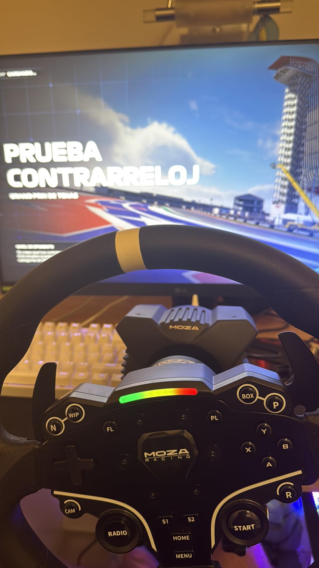 MOZA R3 Racing Wheel and Pedals Bundle for PC, 3.9Nm Direct Drive WheelBase,11-inch ES Lite Steering Wheel,Pedals and Desk Clamp High-Performance Game Racing Simulator for PC User Customer Review MOZA R3 Racing Wheel and Pedals Bundle for PC, 3.9Nm Direct Drive WheelBase,11-inch ES Lite Steering Wheel,Pedals and Desk Clamp High-Performance Game Racing Simulator for PC User - Customer Photo 1