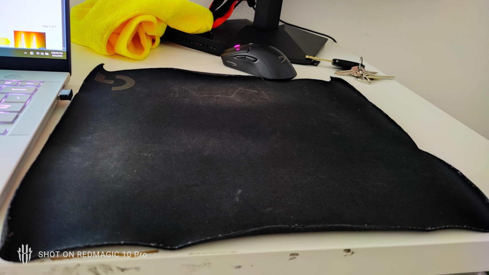 Logitech G440 Hard Gaming Mouse Pad, Optimized for Gaming Sensors, Moderate Surface Friction, Non-Slip Mouse Mat - Black Customer Review Logitech G440 Hard Gaming Mouse Pad, Optimized for Gaming Sensors, Moderate Surface Friction, Non-Slip Mouse Mat - Black - Customer Photo 1