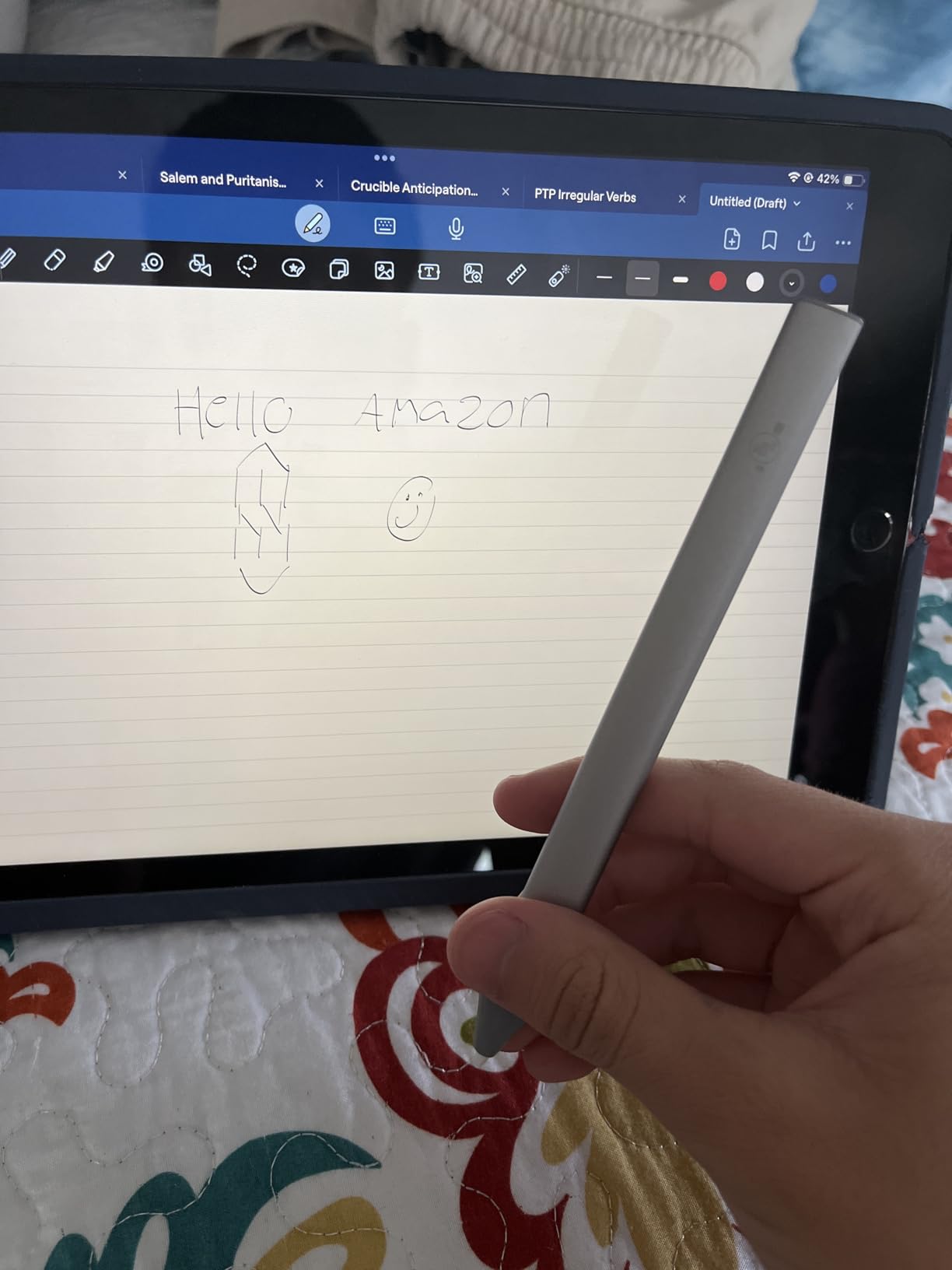 Logitech Crayon Digital Pencil (iPads with USB-C Ports) Featuring Apple Technology, No Lag Pixel-Precision, and Dynamic Smart Tip with Fast Charge - Silver Customer Review Logitech Crayon Digital Pencil (iPads with USB-C Ports) Featuring Apple Technology, No Lag Pixel-Precision, and Dynamic Smart Tip with Fast Charge - Silver - Customer Photo 3