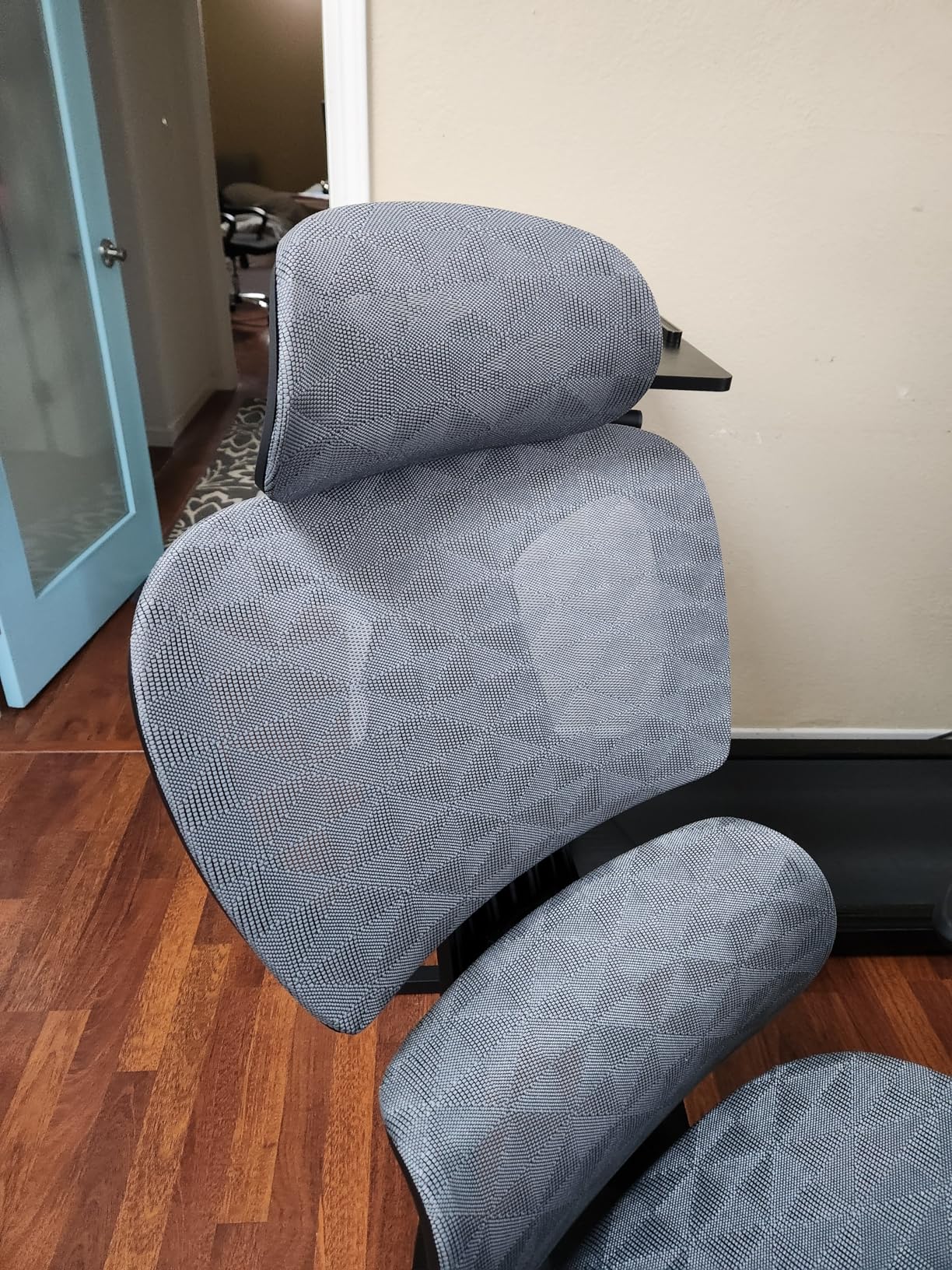 PatioMage Ergonomic Office Chair, Big and Tall Desk Chair with Adjustable Lumbar Support & Seat Depth, High Back Computer Chair, Swivel Mesh Chairs with Wheels for Home Office, Black - Customer Photo 4
