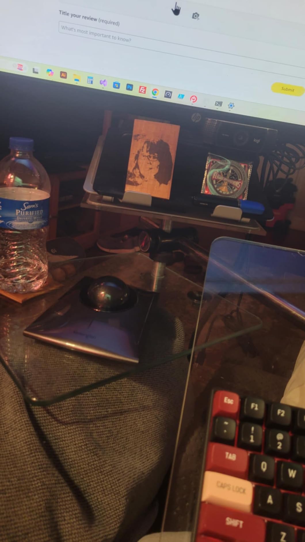 Kensington SlimBlade™ Pro Wireless Trackball, Rechargeable Battery, Bluetooth 2.4GHz Connection Options (K72080WW) Customer Review Kensington SlimBlade™ Pro Wireless Trackball, Rechargeable Battery, Bluetooth 2.4GHz Connection Options (K72080WW) - Customer Photo 1