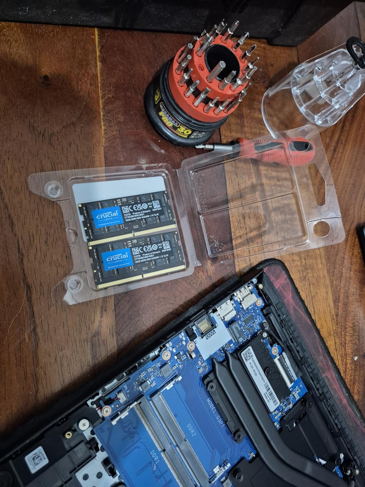 Crucial 32GB DDR5 RAM Kit (2x16GB), 5600MHz (or 5200MHz or 4800MHz) Laptop Memory 262-Pin SODIMM, Compatible with Intel Core and AMD Ryzen 7000, Black - CT2K16G56C46S5 Customer Review Crucial 32GB DDR5 RAM Kit (2x16GB), 5600MHz (or 5200MHz or 4800MHz) Laptop Memory 262-Pin SODIMM, Compatible with Intel Core and AMD Ryzen 7000, Black - CT2K16G56C46S5 - Customer Photo 3