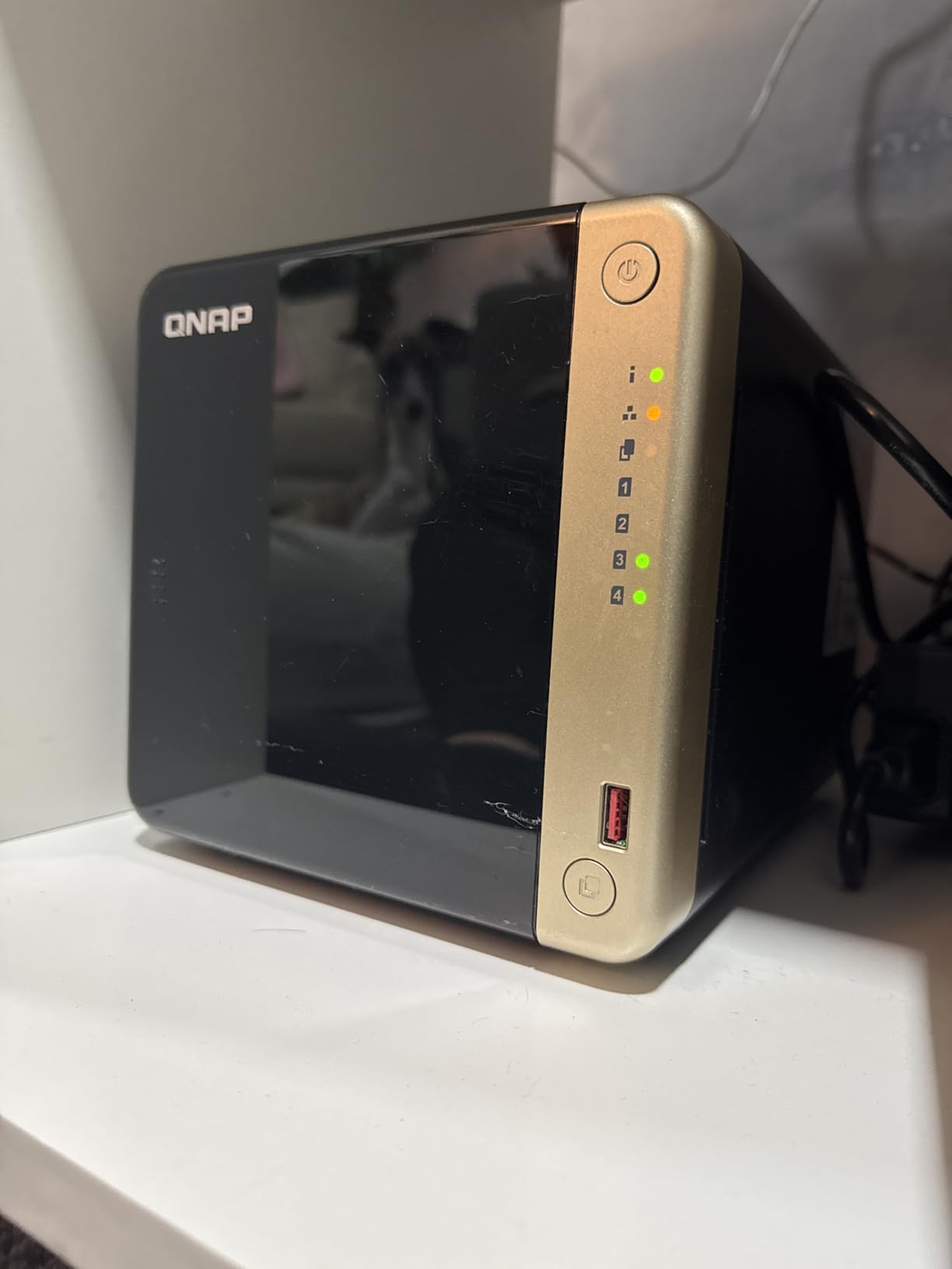 QNAP TS-464-8G-US 4 Bay High-Performance Desktop NAS with Intel Celeron Quad-core Processor, M.2 PCIe Slots and Dual 2.5GbE (2.5G/1G/100M) Network Connectivity (Diskless) - Customer Photo 2