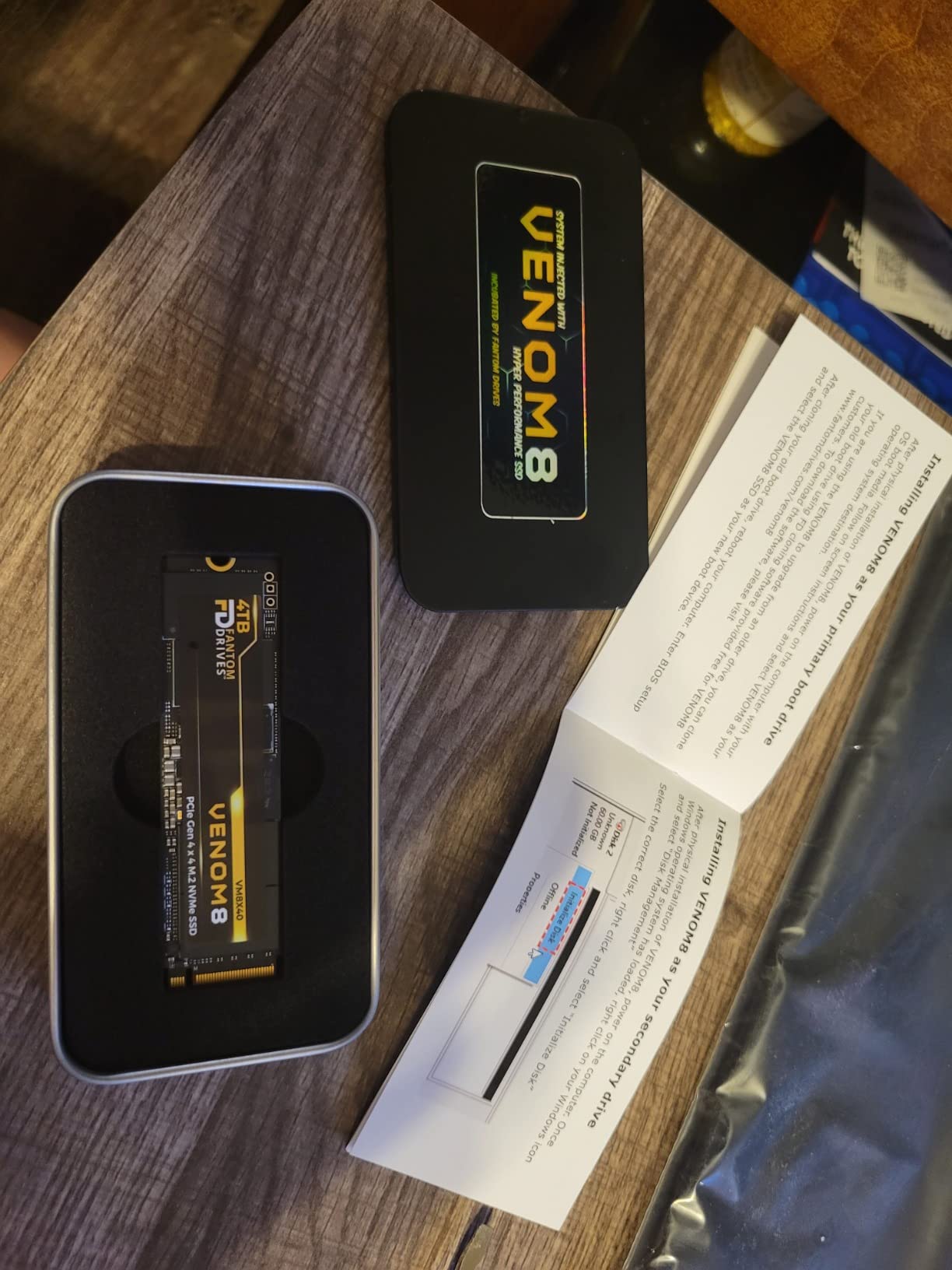 Fantom Drives - VENOM8 2TB NVMe Gen 4 M.2 Internal SSD - PS5 Memory Upgrade 3D NAND TLC – DDR4 DRAM Cache - 7400MB/s Solid State Drive w/ Heatsink (VM8X20-PS5) Customer Review Fantom Drives - VENOM8 2TB NVMe Gen 4 M.2 Internal SSD - PS5 Memory Upgrade 3D NAND TLC – DDR4 DRAM Cache - 7400MB/s Solid State Drive w/ Heatsink (VM8X20-PS5) - Customer Photo 2
