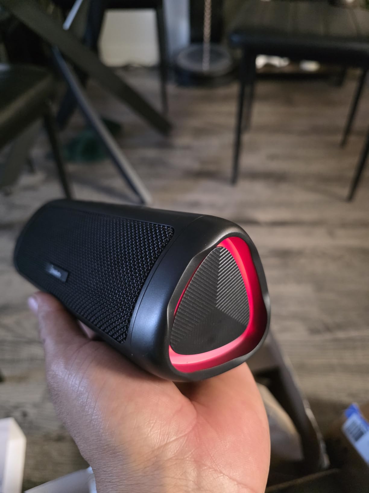 Bluetooth Speaker Stocking Stuffers for Men Women Teens Boys Girls: Portable Wireless, IPX5 Waterproof, White Elephant Gifts for Adults, Up to 20H Playtime, TWS Pair, for Home/Party/Outdoor (Black) Customer Review Bluetooth Speaker Stocking Stuffers for Men Women Teens Boys Girls: Portable Wireless, IPX5 Waterproof, White Elephant Gifts for Adults, Up to 20H Playtime, TWS Pair, for Home/Party/Outdoor (Black) - Customer Photo 2
