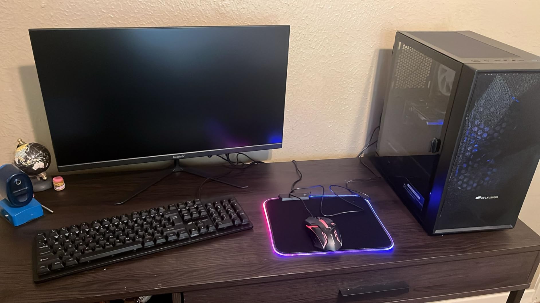 STGAubron Prebuilt Gaming PC Desktop, Radeon RX 550 4G, Intel Core i5 up to 3.6GHz, 16G RAM, 512G SSD, WiFi 6, BT 5.0, RGB Fan x2, Windows 11 Home customer photo 2
