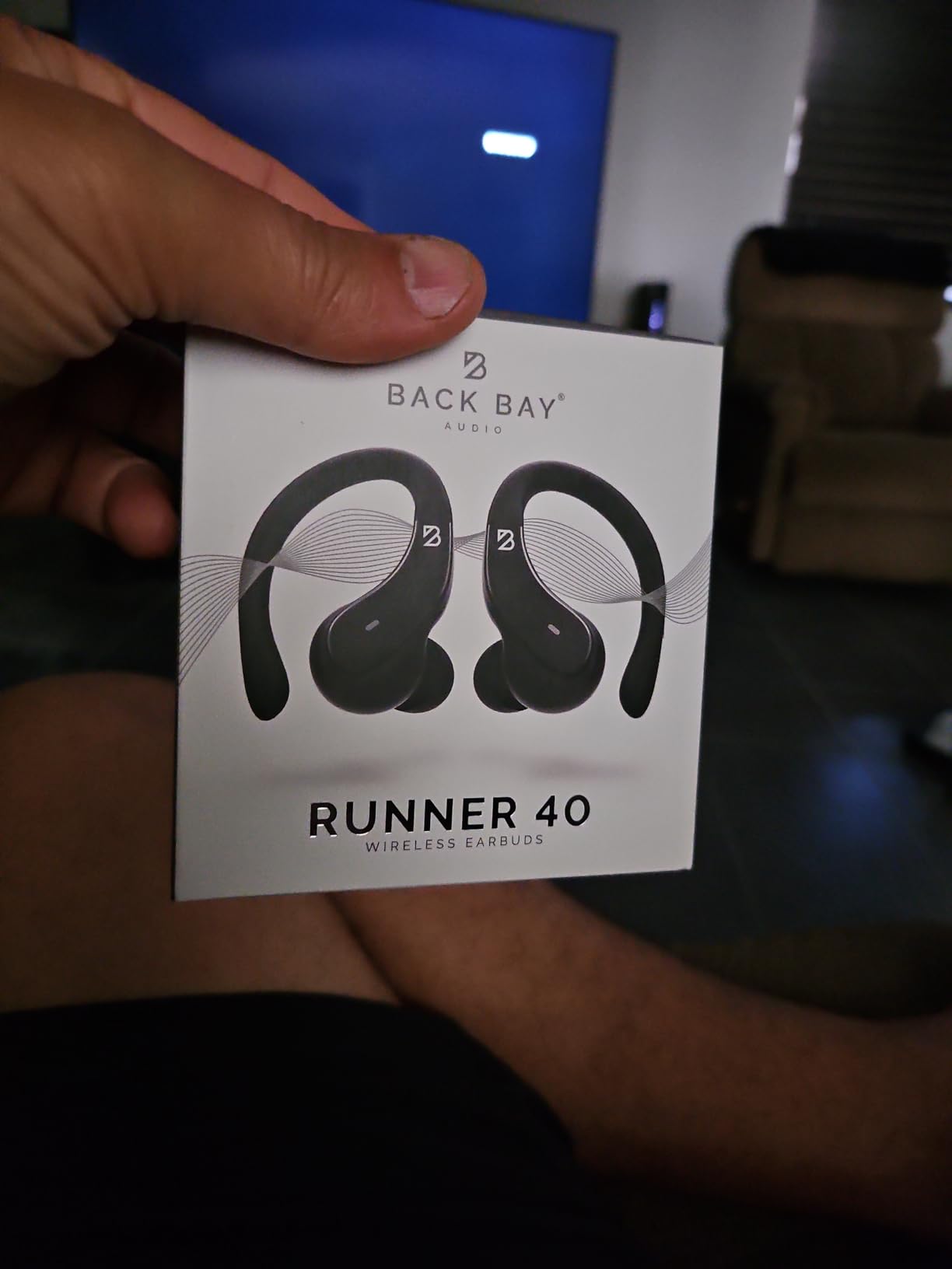 Runner 40 - Secure-Fit Wireless Earbuds for Small Ears, Running Bluetooth Earphones for Women and Men, Deep Bass Wrap Around Earbuds for Small Ear Canals with EarHooks, Sweatprooof Over The Ear Buds Customer Review Runner 40 - Secure-Fit Wireless Earbuds for Small Ears, Running Bluetooth Earphones for Women and Men, Deep Bass Wrap Around Earbuds for Small Ear Canals with EarHooks, Sweatprooof Over The Ear Buds - Customer Photo 3