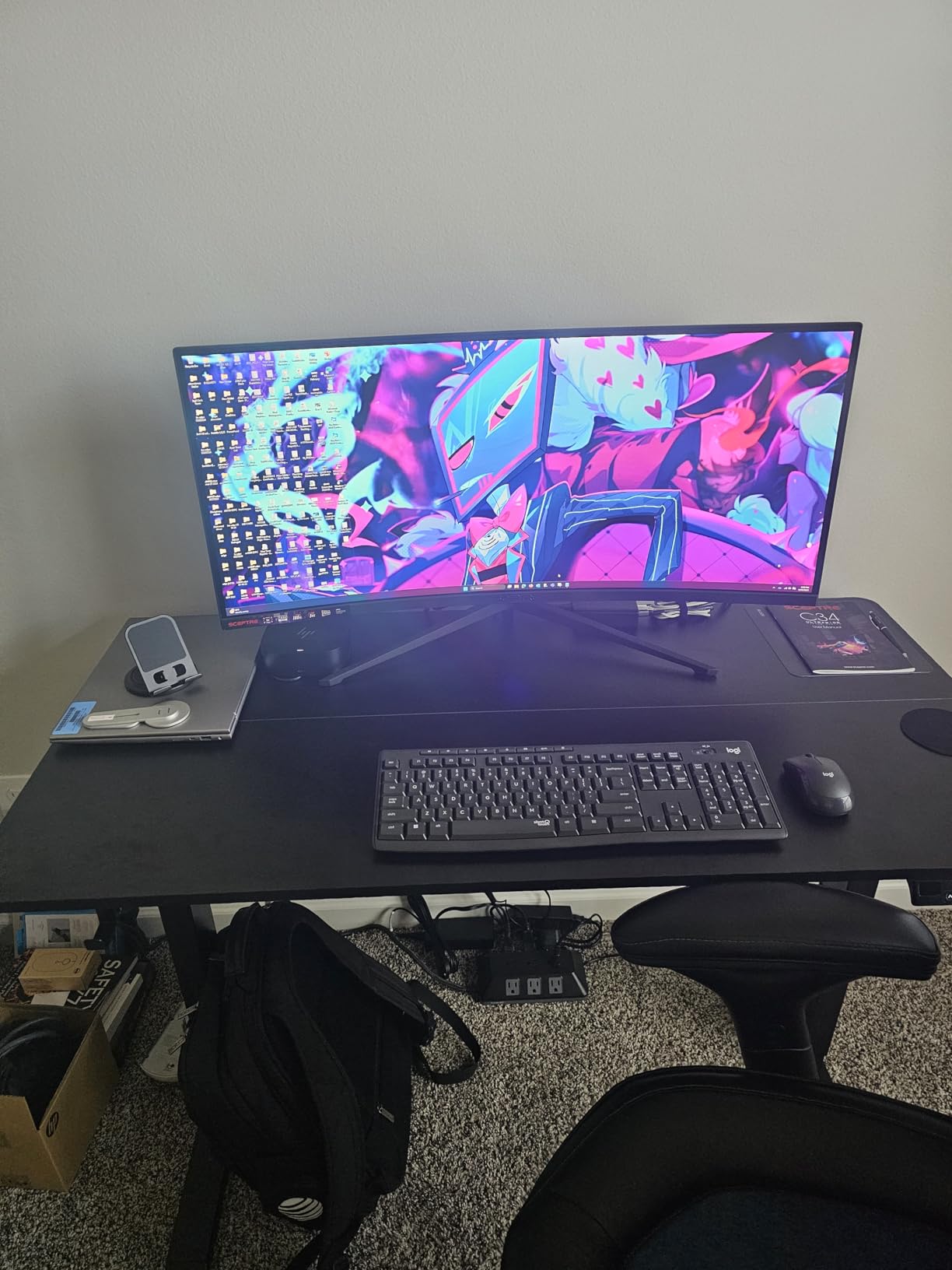 Sceptre 34-Inch Curved Ultrawide WQHD Monitor 3440 x 1440 R1500 up to 180Hz/165Hz DisplayPort x2 99% sRGB 1ms Picture by Picture, Build-in Speakers Machine Black 2025 (C345B-QUT168) Customer Review Sceptre 34-Inch Curved Ultrawide WQHD Monitor 3440 x 1440 R1500 up to 180Hz/165Hz DisplayPort x2 99% sRGB 1ms Picture by Picture, Build-in Speakers Machine Black 2025 (C345B-QUT168) - Customer Photo 3