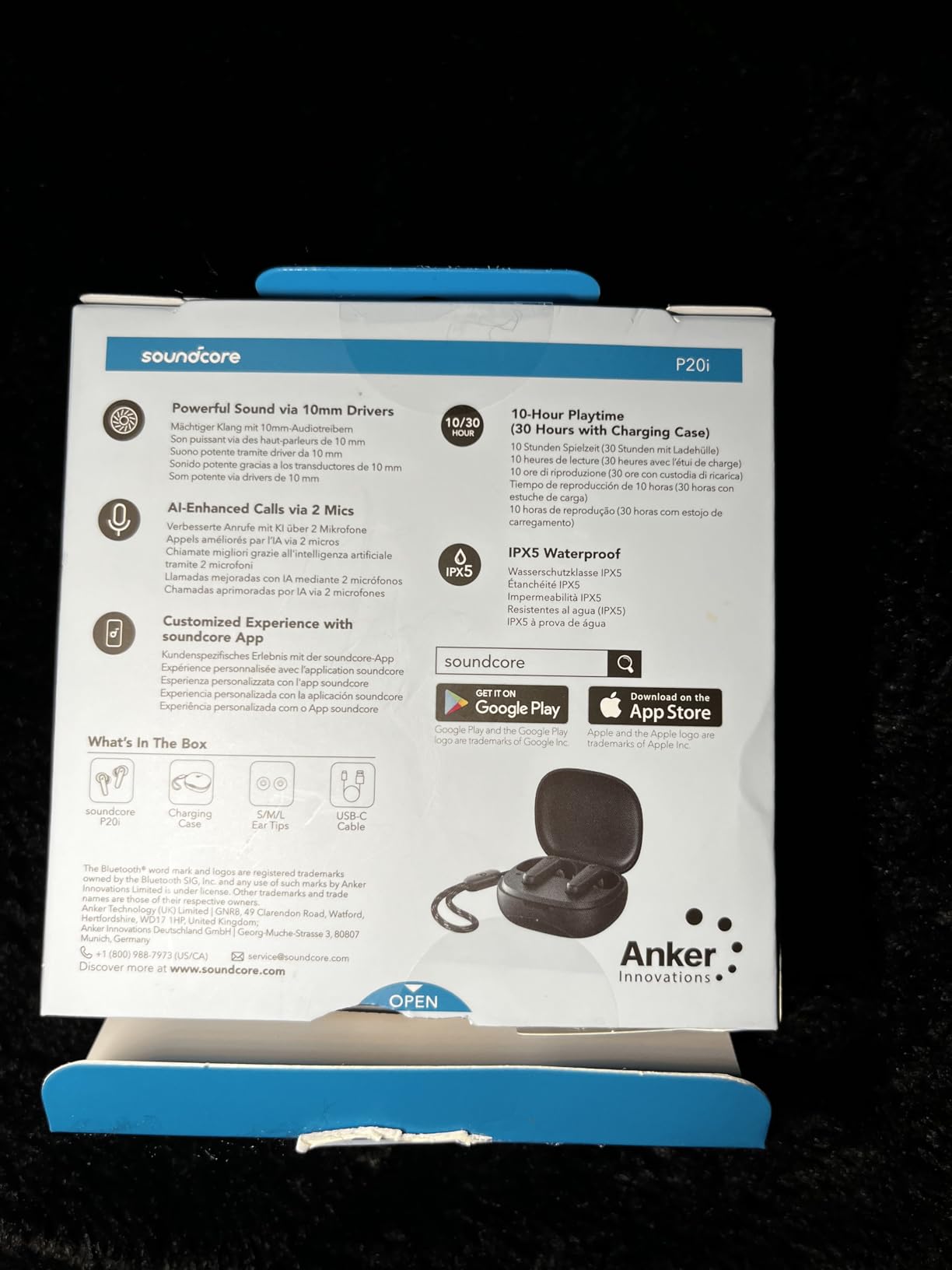 Soundcore by Anker P20i True Wireless Earbuds, 10mm Drivers with Big Bass, Bluetooth 5.3, 30H Long Playtime, Water-Resistant, 2 Mics for AI Clear Calls, 22 Preset EQs, Customization via App - Customer Photo 1