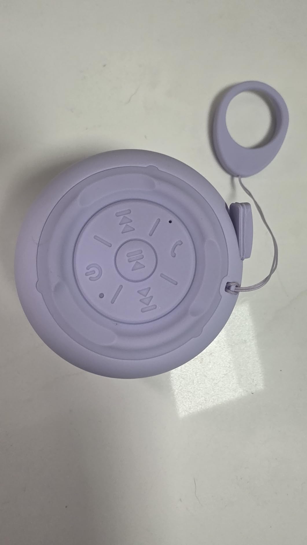 Bobtot Portable Bluetooth Speakers with Strap Easy to Carry, Wireless IPX5 Waterproof Mini Speaker with Loud Stereo Sound, 20 Hours Playtime, Rechargeable Battery, Built-in Microphone, White Customer Review Bobtot Portable Bluetooth Speakers with Strap Easy to Carry, Wireless IPX5 Waterproof Mini Speaker with Loud Stereo Sound, 20 Hours Playtime, Rechargeable Battery, Built-in Microphone, White - Customer Photo 2