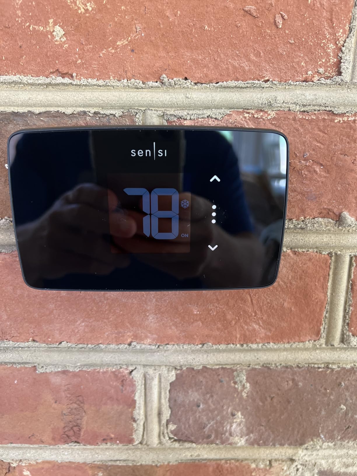Sensi Lite Smart Thermostat, Data Privacy, Programmable, Wi-Fi, Easy DIY, Works With Alexa, Energy Star Certified, ST25, Most Systems C-Wire Not Required, Except On Heat/Cool Only and Heat Pump System Customer Review Sensi Lite Smart Thermostat, Data Privacy, Programmable, Wi-Fi, Easy DIY, Works With Alexa, Energy Star Certified, ST25, Most Systems C-Wire Not Required, Except On Heat/Cool Only and Heat Pump System - Customer Photo 1