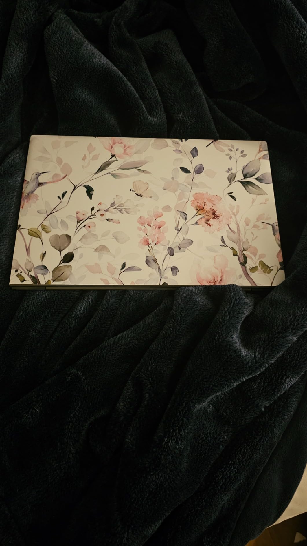 RICHEN Laptop Notebook Skin Sticker Cover Decal, 12 13 13.3 14 15 15.4 15.6 inch Laptop Vinyl Skin Sticker Cover Art Protector Notebook PC (Flowers and Bees) - Customer Photo 4