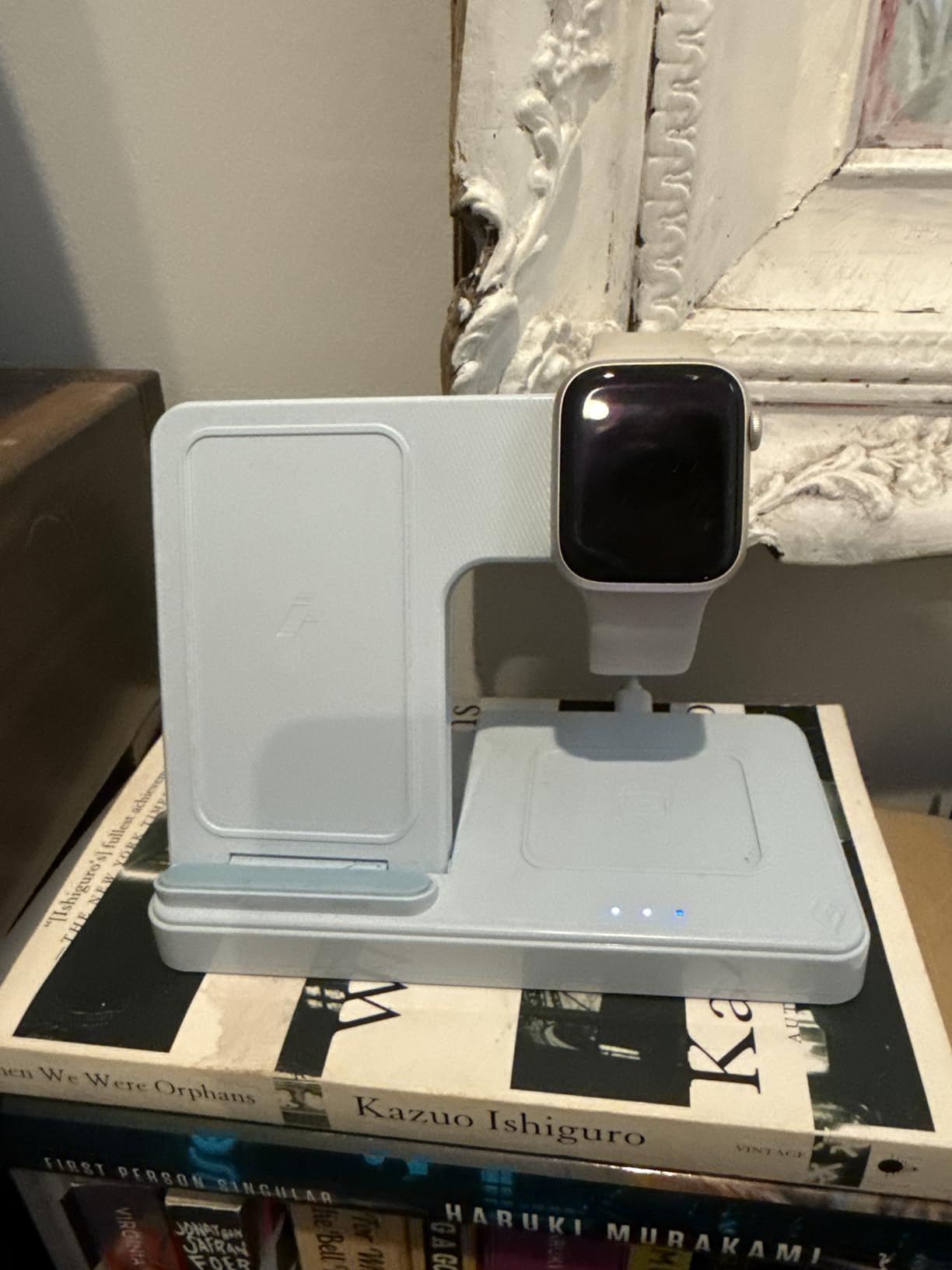 Wireless Charger iPhone Charging Station: 3 in 1 Charger Stand Multiple Devices for Apple - iPhone 17 16e 16 15 14 Pro Max 13 12 11 - Watch 10 9 8 7 6 5 4 3 2 SE and Ultra Series - Airpods 4 3 Pro Customer Review Wireless Charger iPhone Charging Station: 3 in 1 Charger Stand Multiple Devices for Apple - iPhone 17 16e 16 15 14 Pro Max 13 12 11 - Watch 10 9 8 7 6 5 4 3 2 SE and Ultra Series - Airpods 4 3 Pro - Customer Photo 2