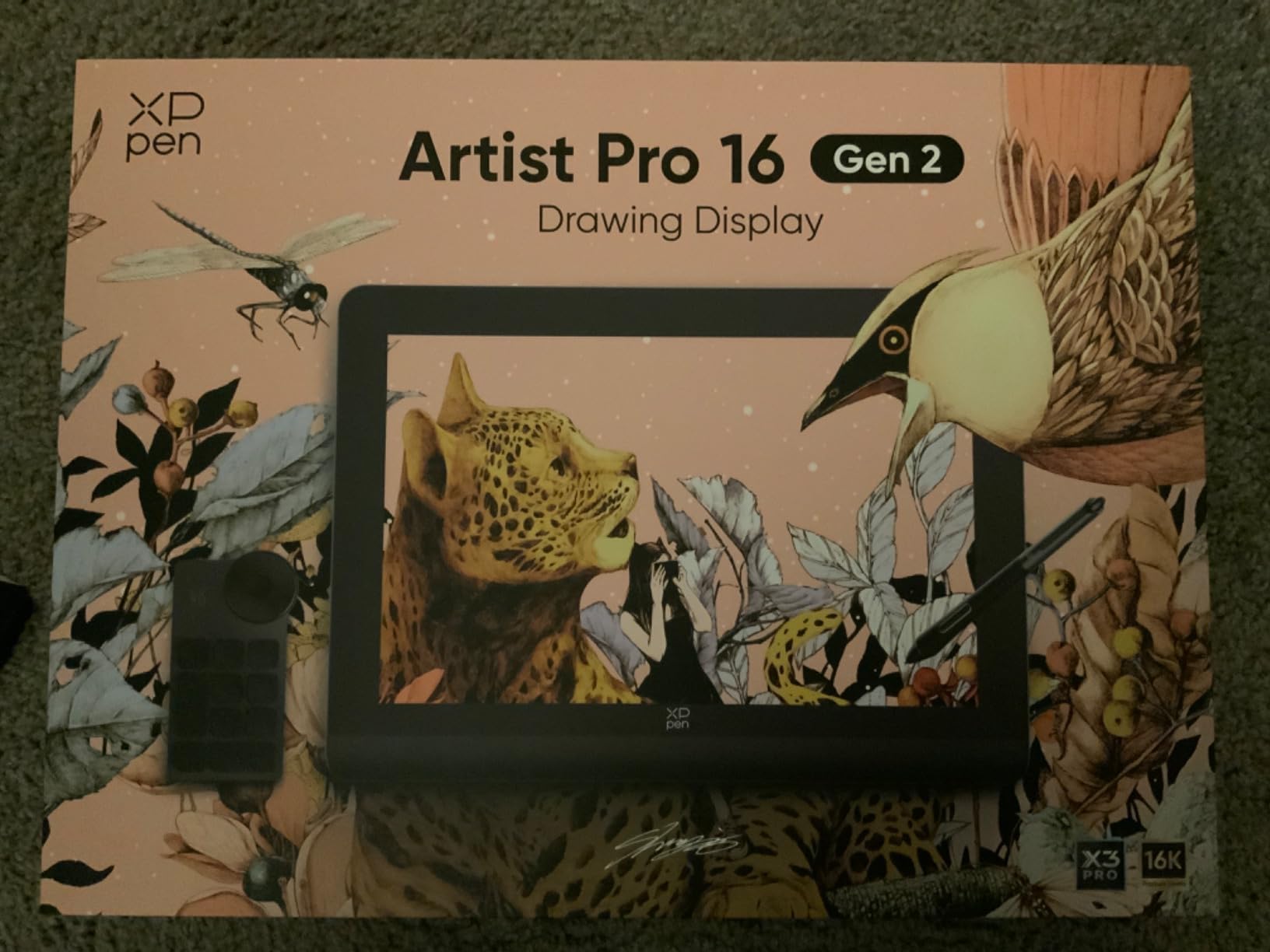 XPPen Artist Pro 14 Gen2 Drawing Tablet with Screen 14 inch Graphic Art Tablet with Full Laminated Anti-Glare Screen 16384 Pressure Levels X3 Pro Battery-Free Stylus 123% sRGB Tilt Stand Mini Keydial - Customer Photo 2