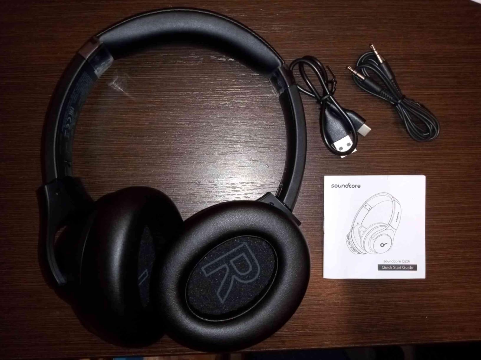 Soundcore by Anker Q20i Hybrid Active Noise Cancelling Headphones, Wireless Over-Ear Bluetooth, 40H Long ANC Playtime, Hi-Res Audio, Big Bass, Customize via an App, Transparency Mode customer photo 1