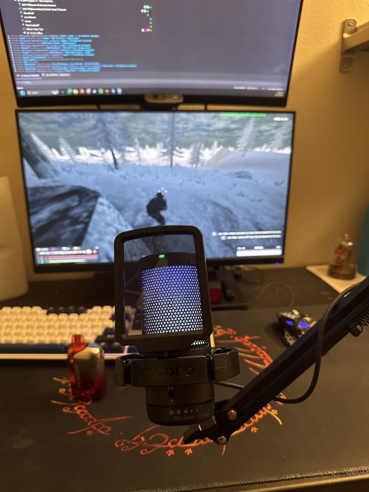 MAONO Gaming USB Microphone, Noise Cancellation Condenser Mic with Mute, Gain, Monitoring, Boom Arm Mic for Streaming, Podcast, Twitch, YouTube, Discord, PC, Computer, PS4, PS5, Mac, GamerWave DGM20S Customer Review MAONO Gaming USB Microphone, Noise Cancellation Condenser Mic with Mute, Gain, Monitoring, Boom Arm Mic for Streaming, Podcast, Twitch, YouTube, Discord, PC, Computer, PS4, PS5, Mac, GamerWave DGM20S - Customer Photo 5