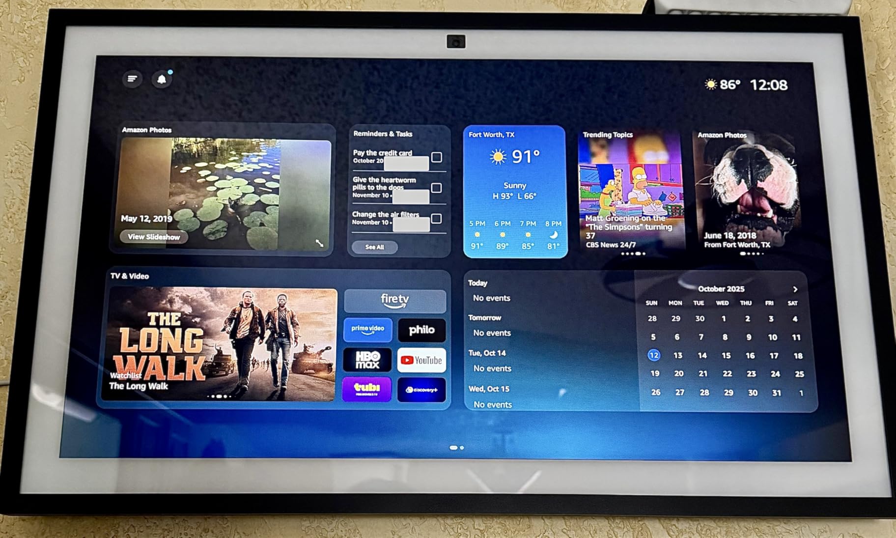 Amazon Echo Show 15 (newest model), Full HD 15.6