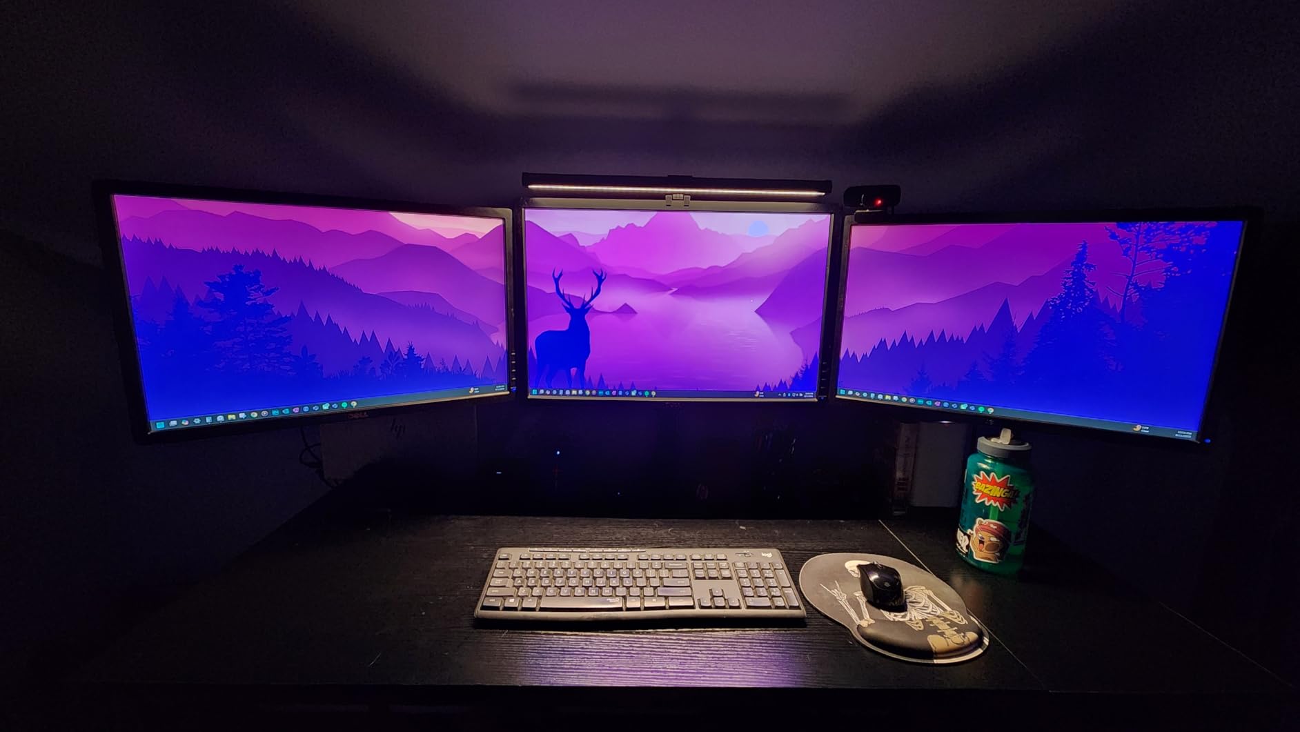 Quntis Monitor Light RGB Backlight, Dual Light Bar Gaming Office Desk Lamp, 15 Modes Dimmable, 3 Color Temperature Adjustable Customer Review Quntis Monitor Light RGB Backlight, Dual Light Bar Gaming Office Desk Lamp, 15 Modes Dimmable, 3 Color Temperature Adjustable - Customer Photo 2