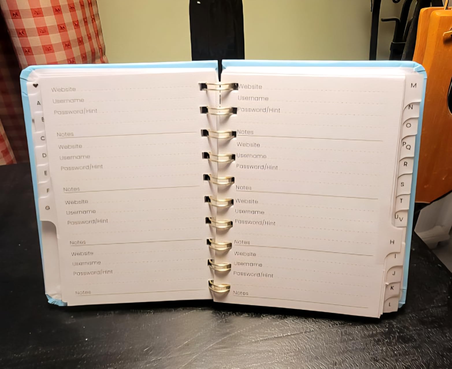Forvencer Password Book with Individual Alphabetical Tabs, 5.3 Forvencer Password Book with Individual Alphabetical Tabs, 5.3