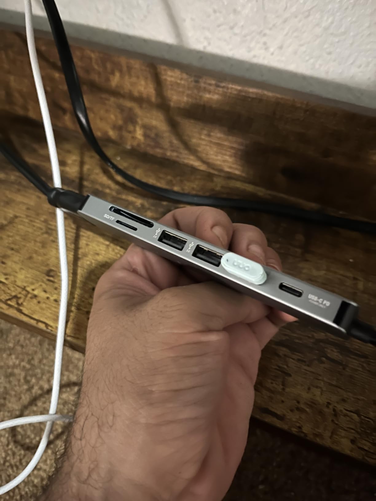 USB C Hub 7 in 1 Multiport Adapter with 4K HDMI Dongle, 100W PD, SD/TF Card Reader, 3 USB-A, USBC Docking Station for MacBook Mac Pro/Air, Dell, HP, ASUS, Acer and Other Type C Laptops - Customer Photo 1