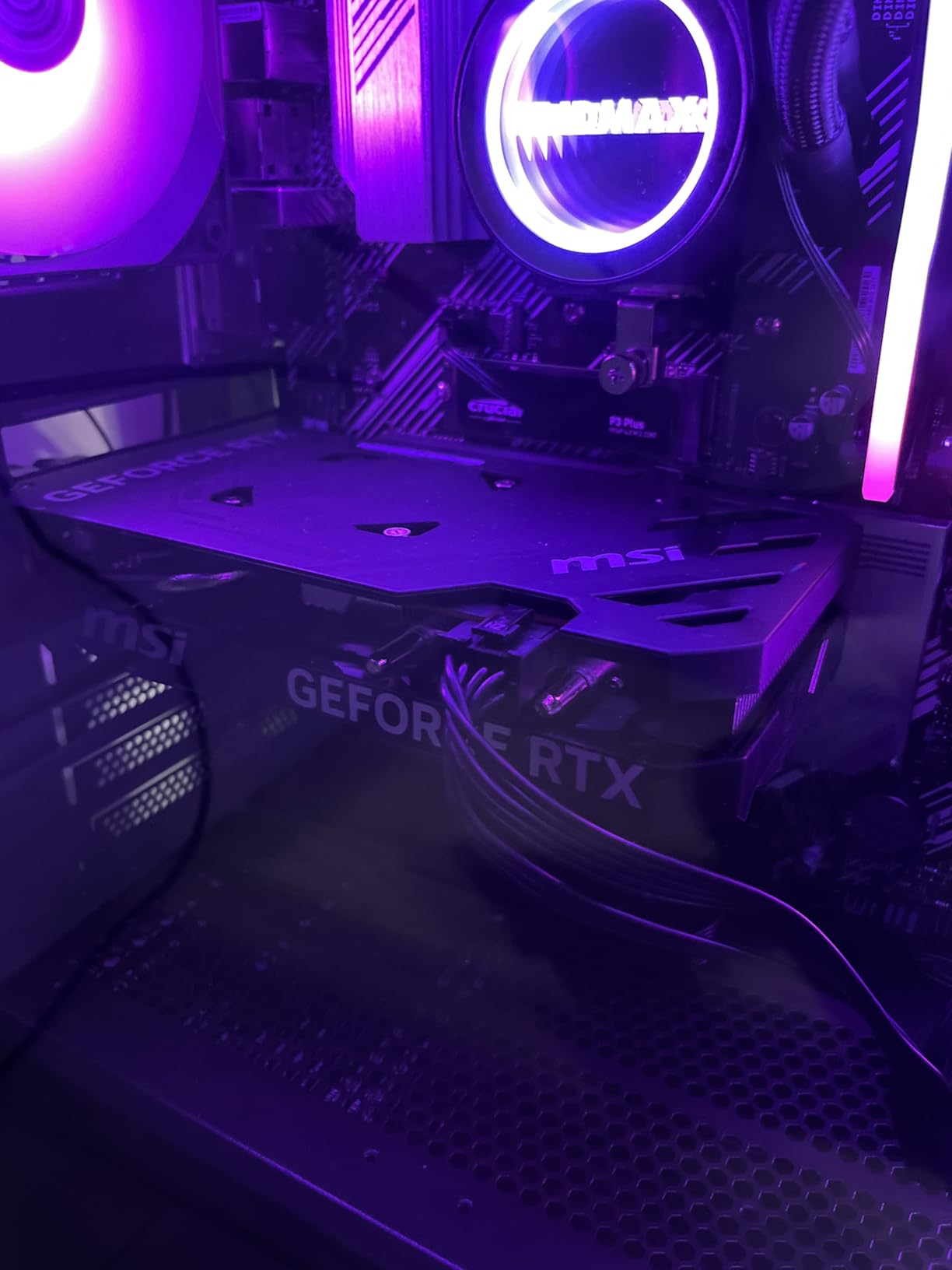 MSI GeForce RTX 4060 Ventus 2X Black 8G OC Gaming Graphics Card - 8GB GDDR6X, PCI Express Gen 4, 128-bit, 3X DP v 1.4a, HDMI 2.1a - Customer Photo 2