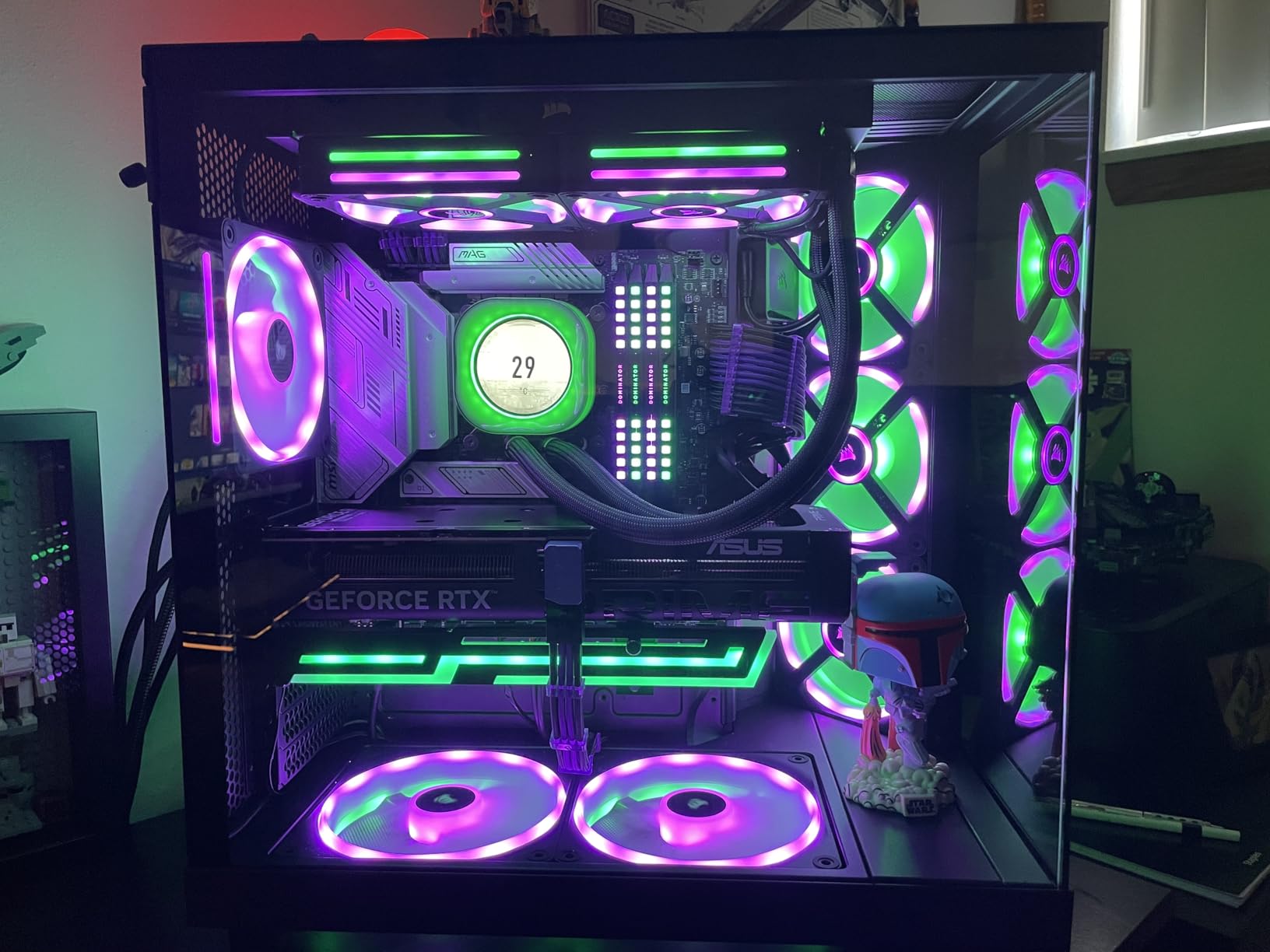 NZXT H6 Flow RGB Mid-Tower Airflow Case with 3 RGB Fans, Panoramic Glass Panels, and Cable Management - White Customer Review NZXT H6 Flow RGB Mid-Tower Airflow Case with 3 RGB Fans, Panoramic Glass Panels, and Cable Management - White - Customer Photo 1