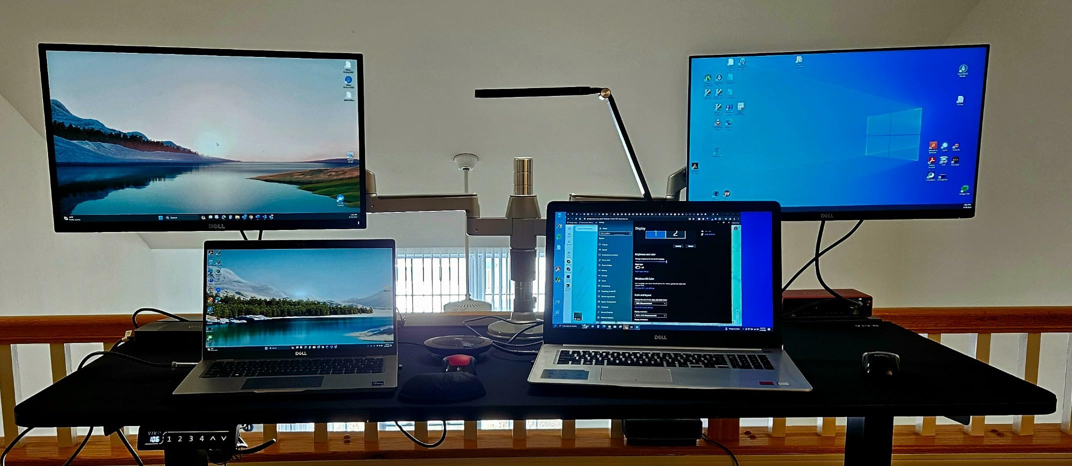 VIVO Electric 60 x 30 in Standing Adjustable Gaming Desk with Hidden Cable Trays, Full-Size Mouse Pad, Black Top Black Frame, DESK-KIT-1B6-P3B Customer Review VIVO Electric 60 x 30 in Standing Adjustable Gaming Desk with Hidden Cable Trays, Full-Size Mouse Pad, Black Top Black Frame, DESK-KIT-1B6-P3B - Customer Photo 1