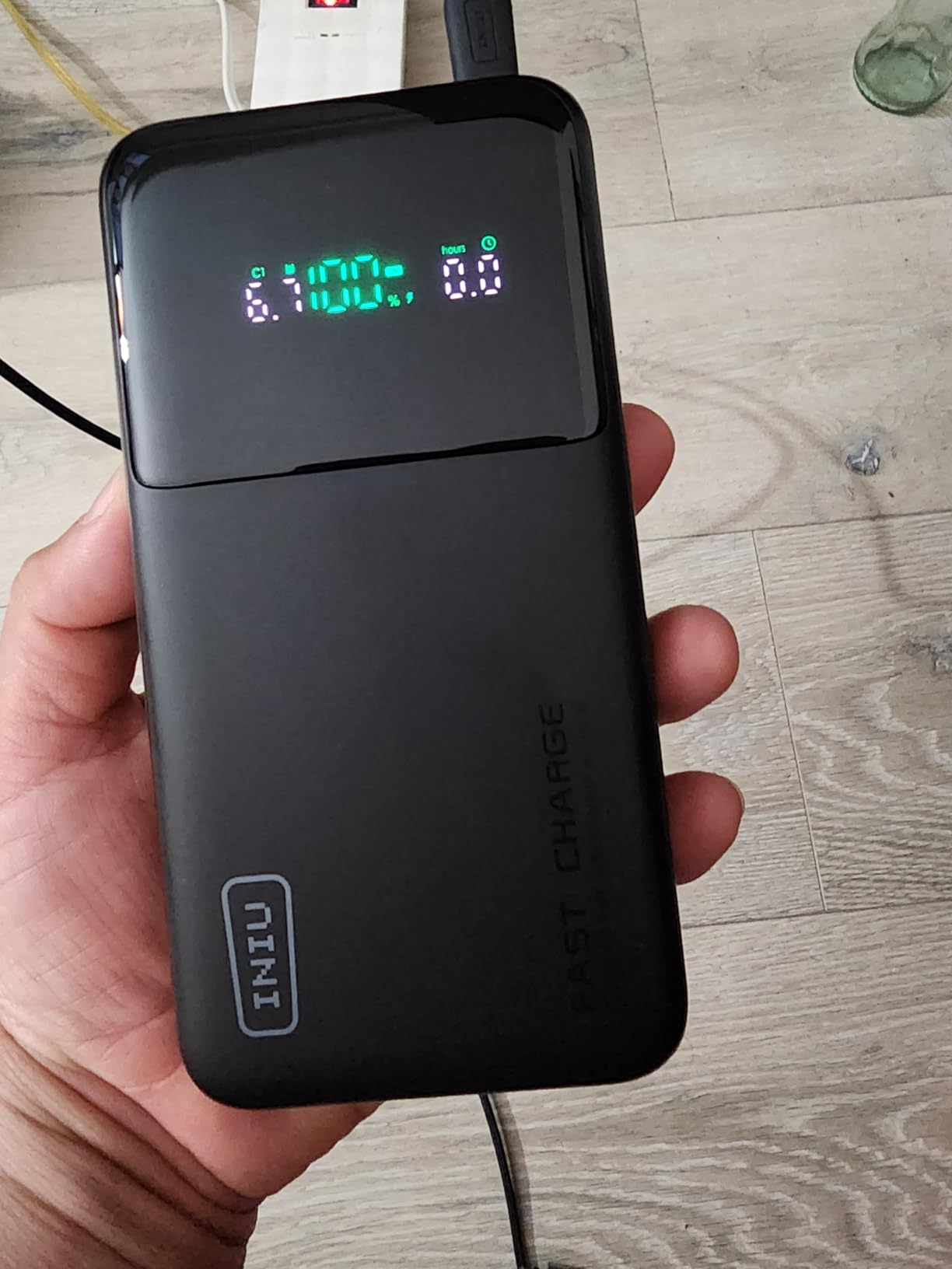 INIU 140W Laptop Power Bank, Flight-Safe 27000mAh High Capacity Portable Charger with USB C Cable, Digital Display Phone Charger, 3 Ports Travel External Battery Pack for MacBook iPad Steam Deck customer photo 1