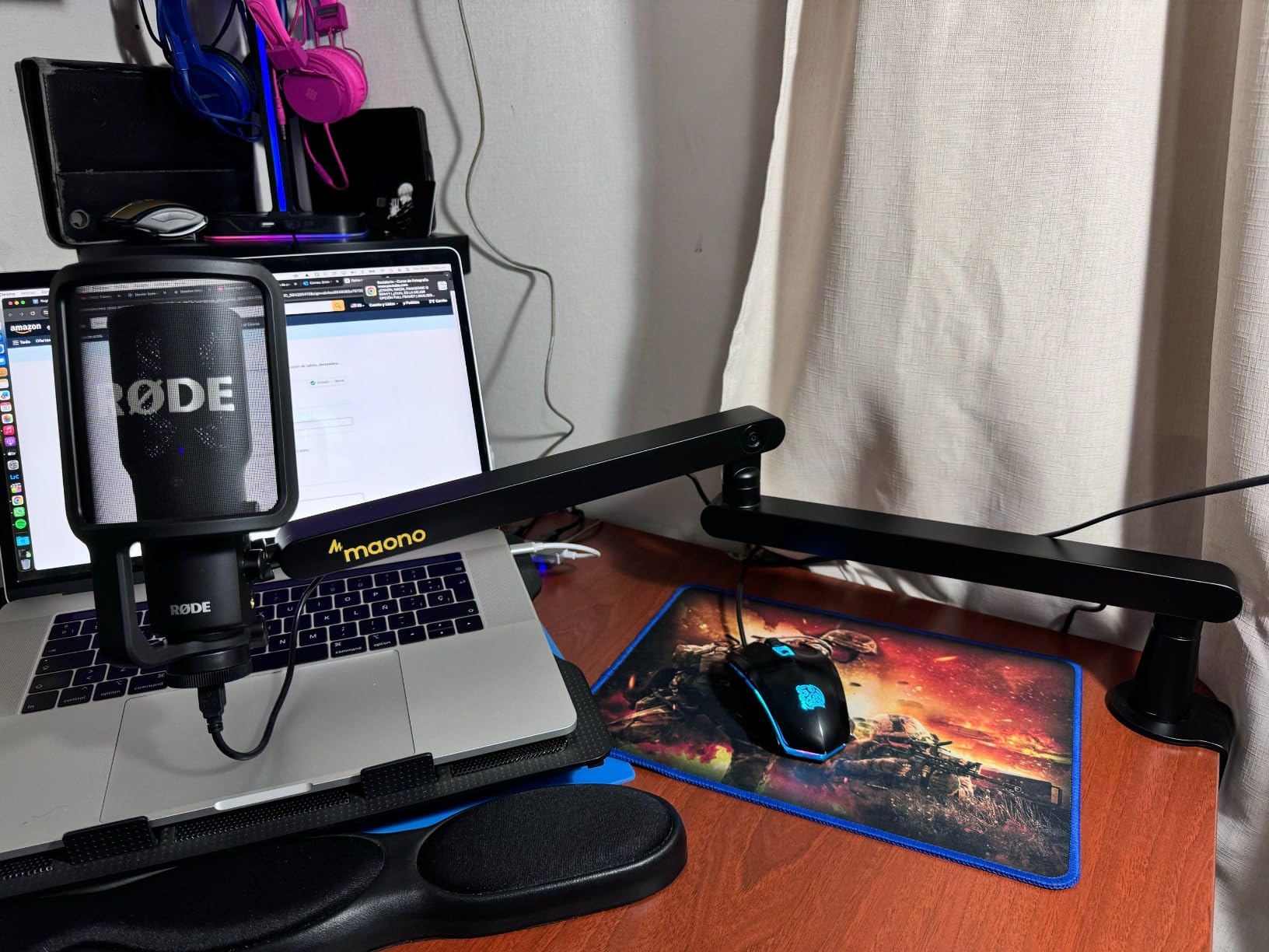 MAONO Microphone Boom Arm, Heavy Duty Low Profile Mic Arm with Cable Management Channels, Desk Mount Clamp, Fully Adjustable Mic Stand for Podcast Studio Streaming (Heavy Duty Mic Arm) Customer Review MAONO Microphone Boom Arm, Heavy Duty Low Profile Mic Arm with Cable Management Channels, Desk Mount Clamp, Fully Adjustable Mic Stand for Podcast Studio Streaming (Heavy Duty Mic Arm) - Customer Photo 4