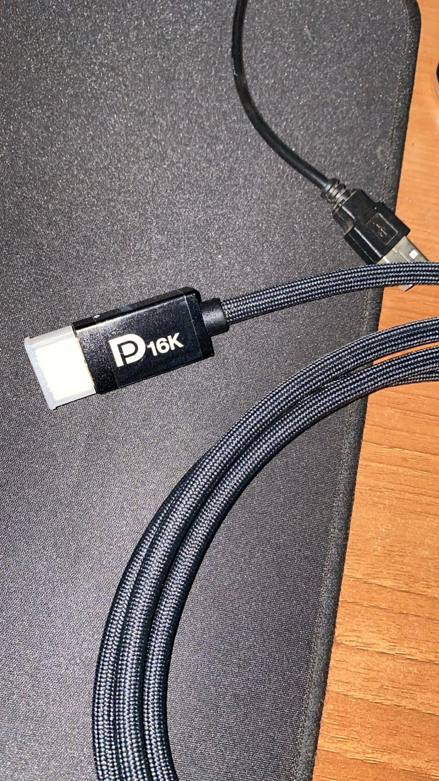 IVANKY 16K Displayport Cable 2.1, [VESA Certified] DP Cord [16K@60Hz,8K@120Hz,4K@240Hz], Display Port 2.1 Cable Support HDR10, HDCP, DSC 1.2a, for 4090,7900Graphics/PC/TV/Gaming Monitor, 6.6FT - Customer Photo 2